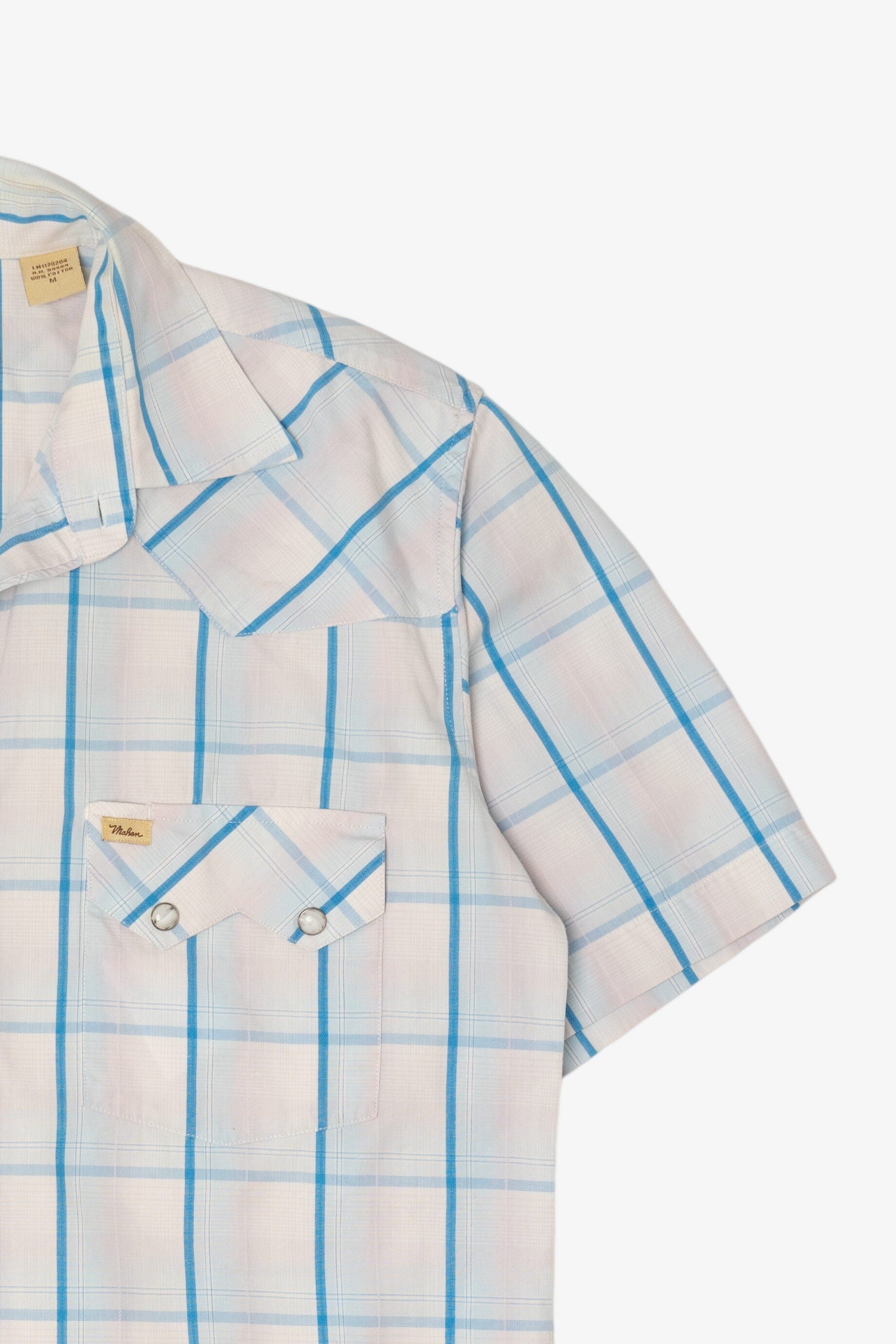 Vintage Larry Mahan Plaid Button Up Shirt (1990s)