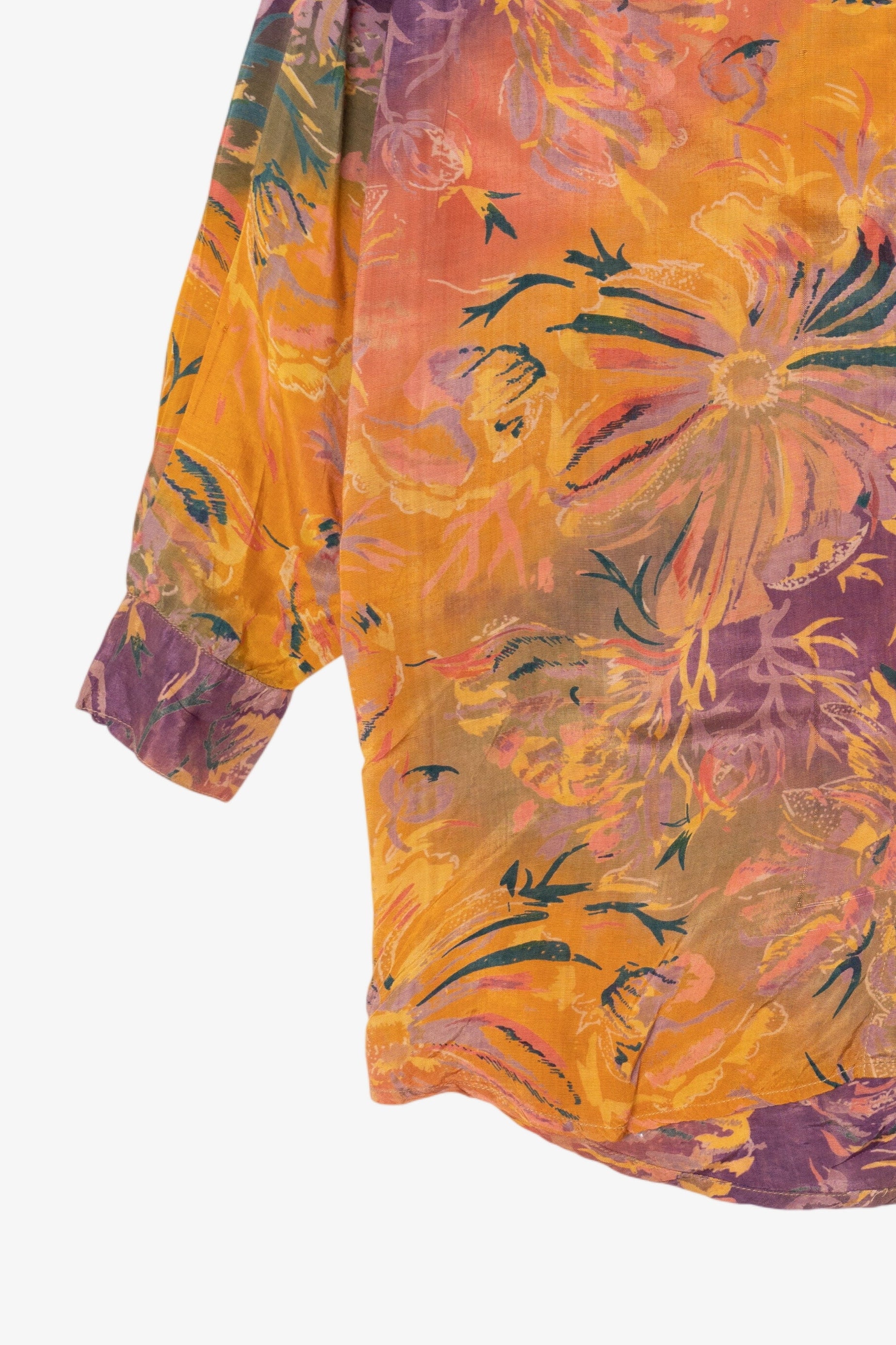 Vintage Orange And Purple Sorrel Button Up Shirt (1980s)