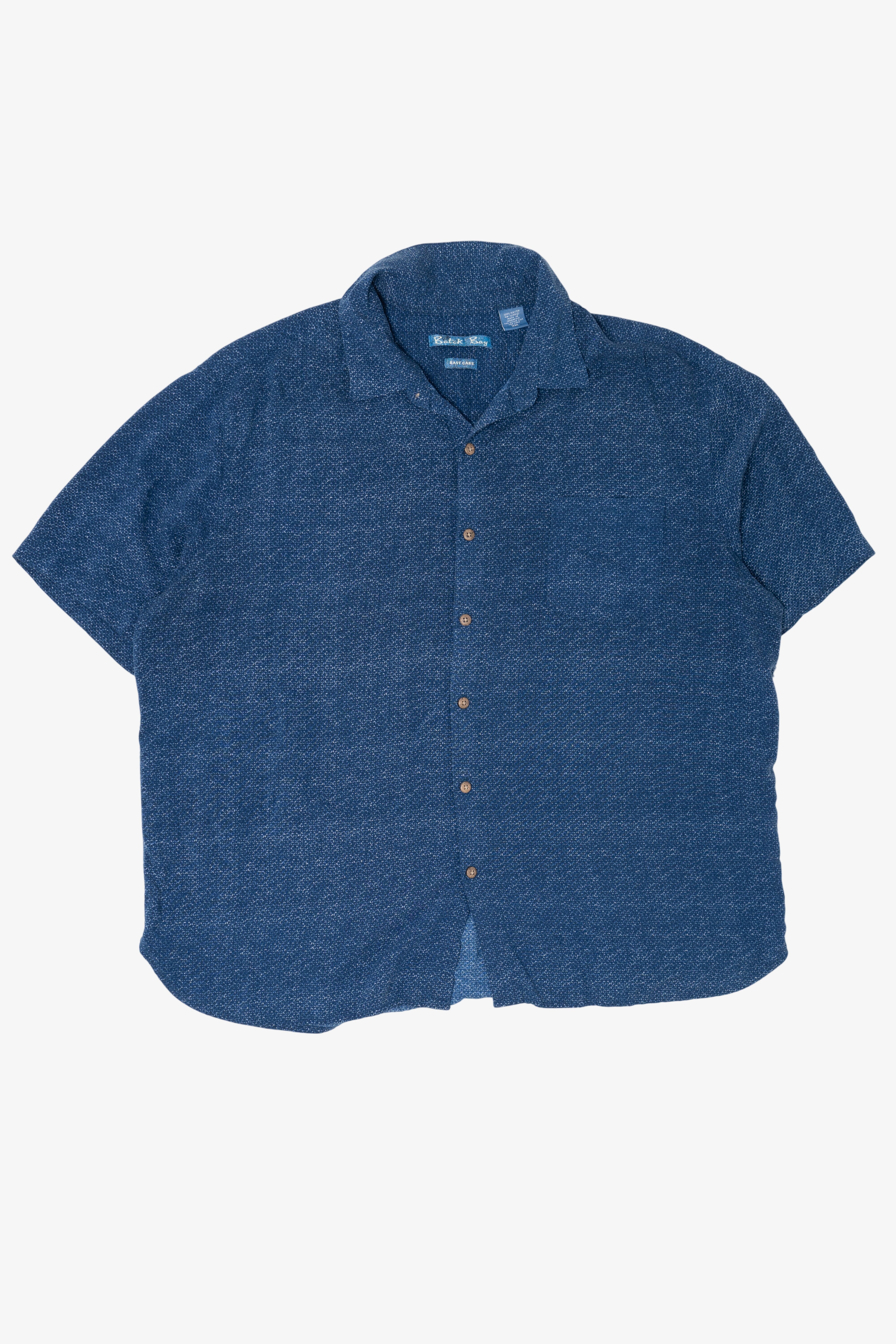 Navy Blue Batik Bay Button Up Shirt (2010s)