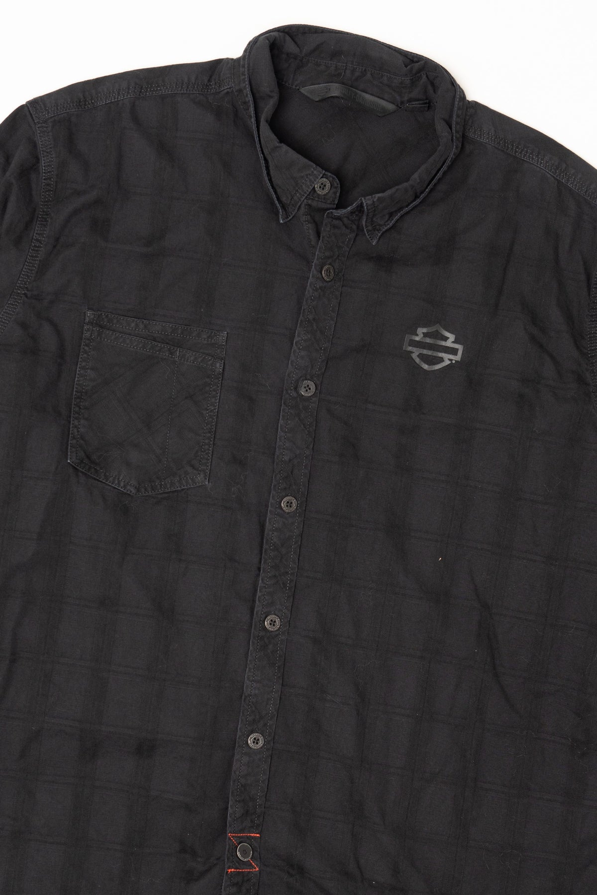 Black Harley Davidson Button Up Shirt (2010s)