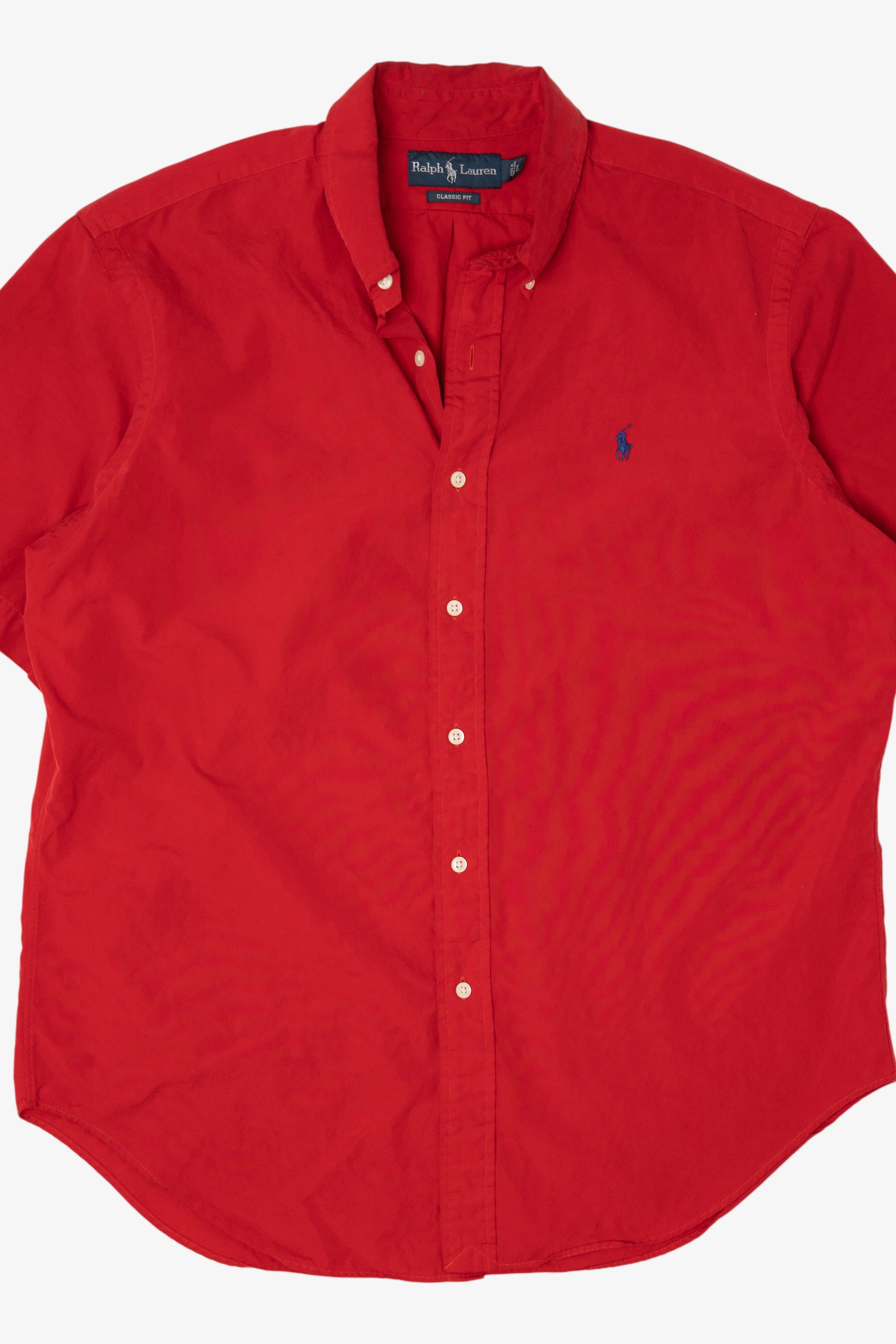 Vintage Red Ralph Lauren Button Up Shirt (1990s)