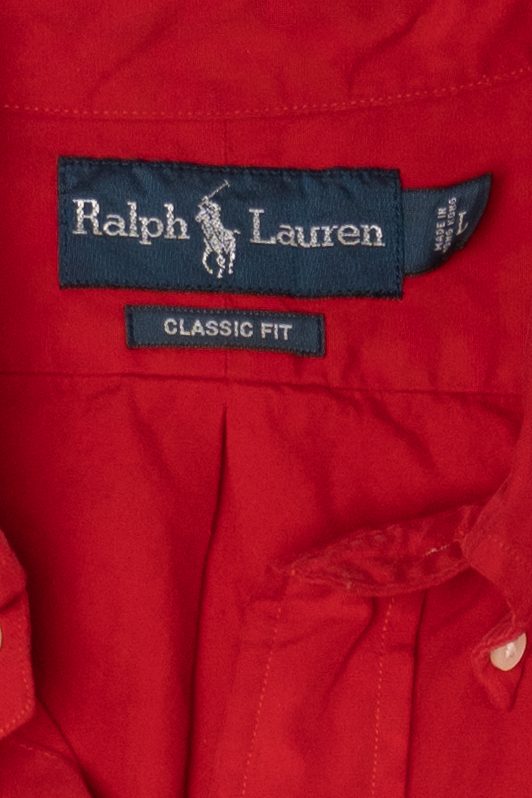 Vintage Red Ralph Lauren Button Up Shirt (1990s)