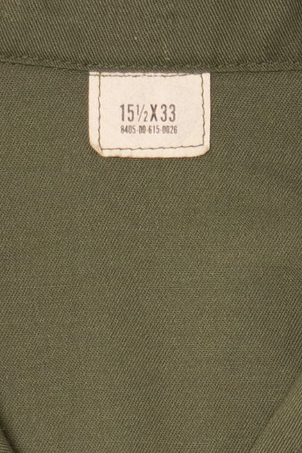 Vintage Army Green US Military Button Up Shirt (1980s)