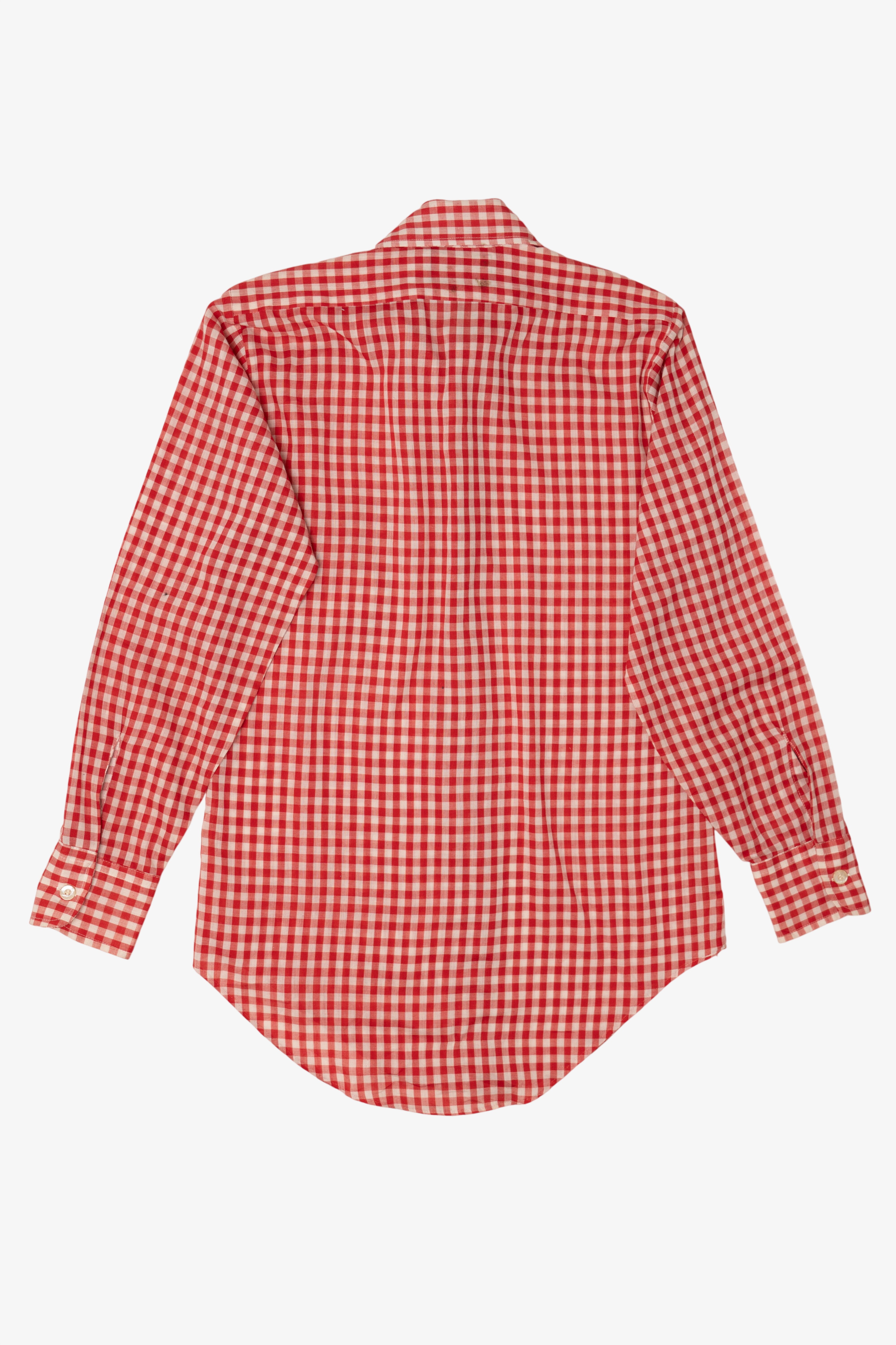 Vintage Red Checkered Ronelli Button Up Shirt (1970s)