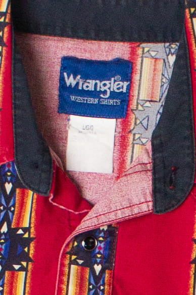 Vintage Snap Front Western Wrangler Button Up Shirt (1990s)