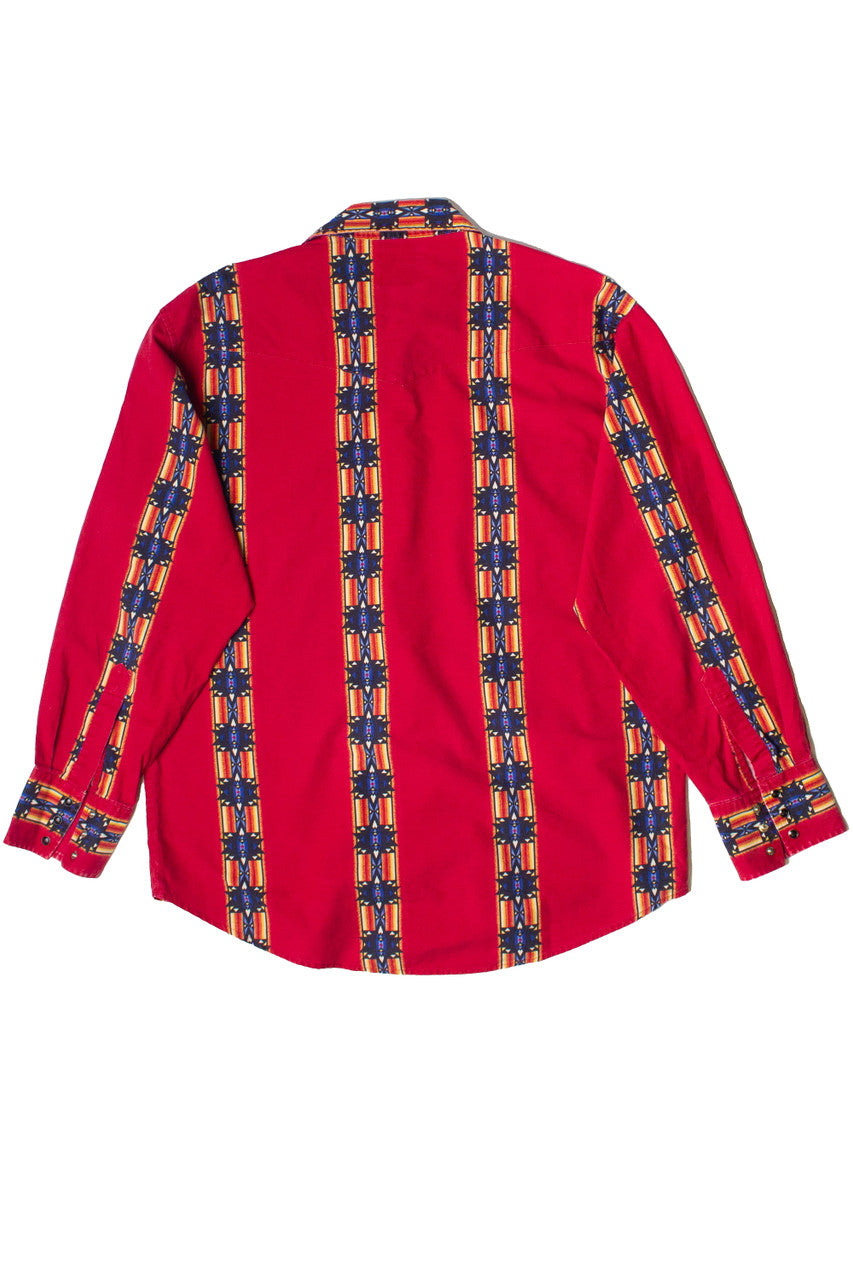 Vintage Snap Front Western Wrangler Button Up Shirt (1990s)