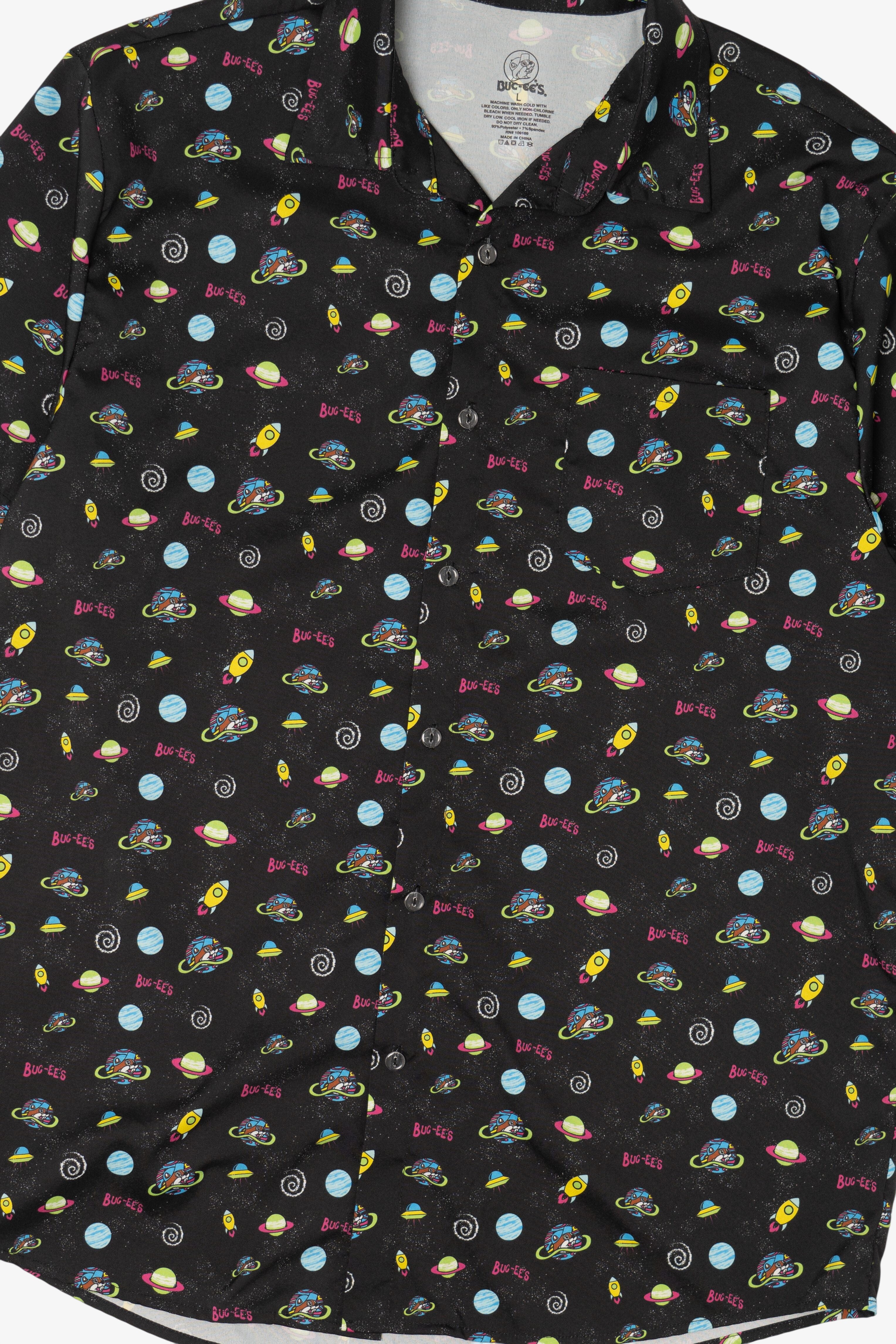 Buc-ee's Space Pattern Button Up Shirt (2020s)