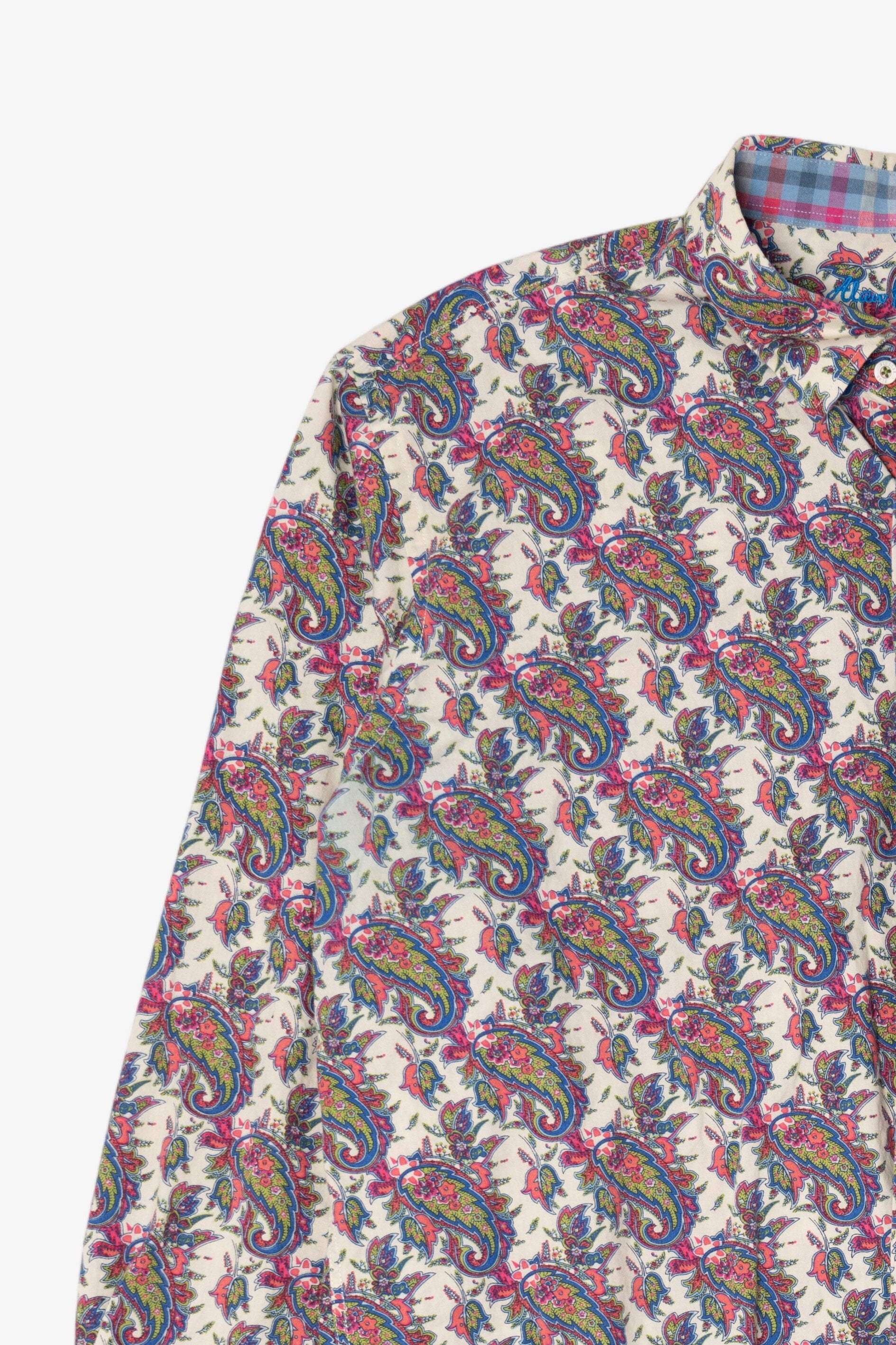 Vintage Alan Flusser Paisley Pattern Button up Shirt (1990s)