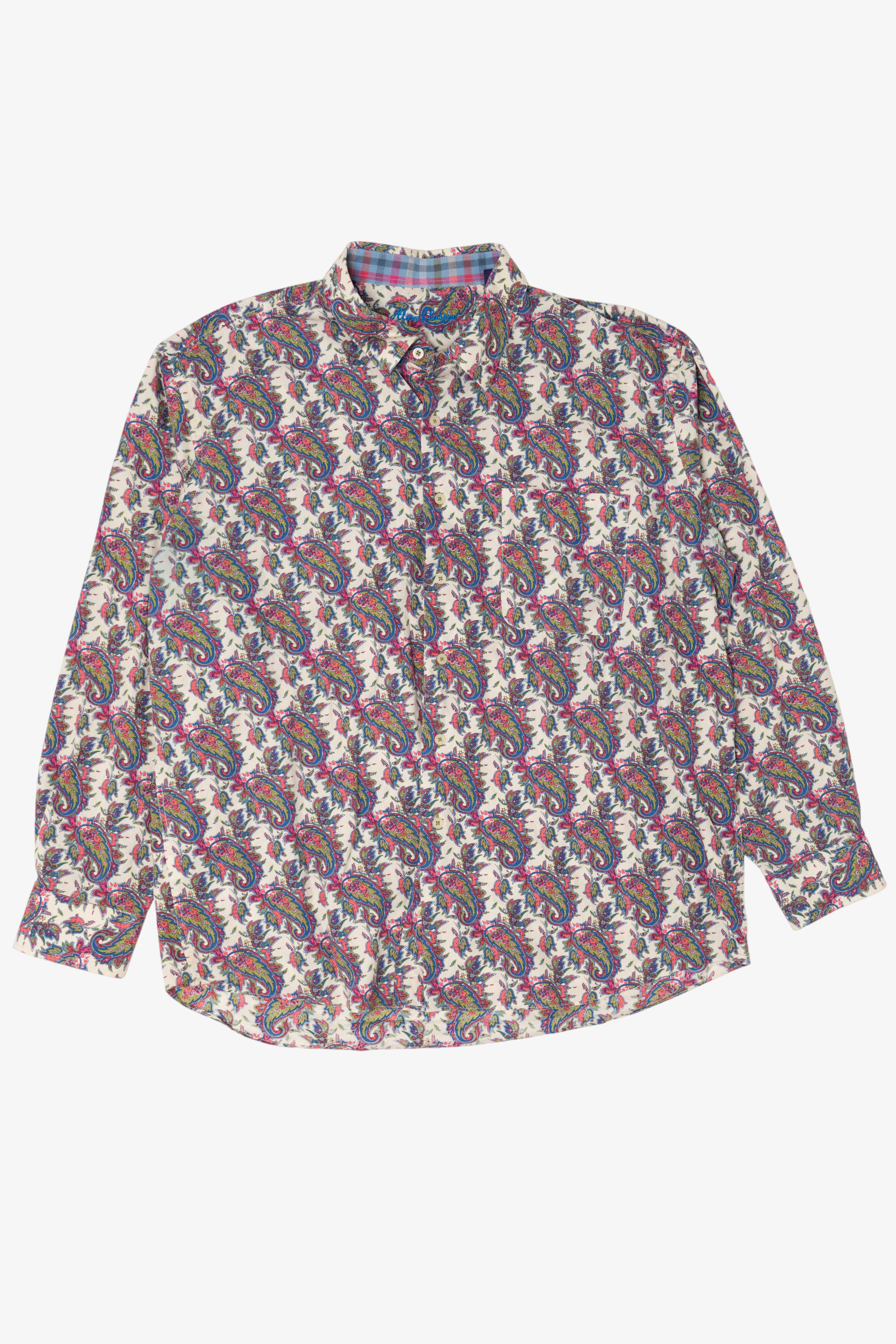 Vintage Alan Flusser Paisley Pattern Button up Shirt (1990s)