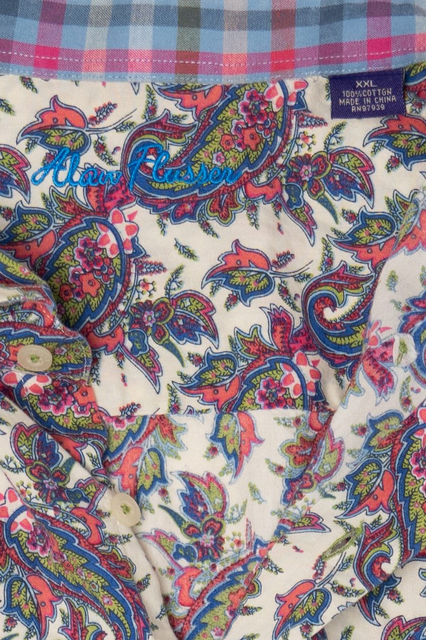 Vintage Alan Flusser Paisley Pattern Button up Shirt (1990s)