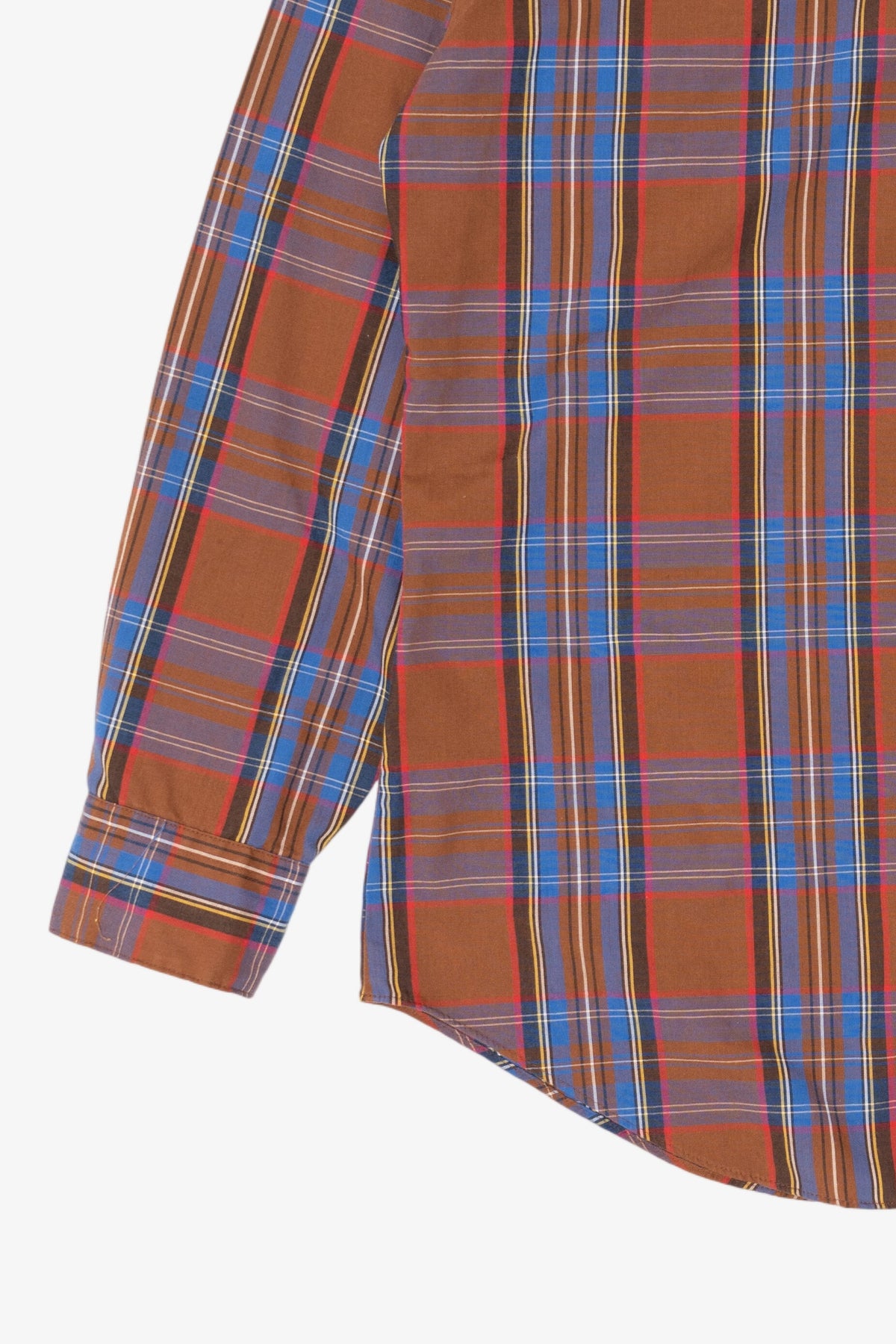 Vintage Brown Oakton Limited Plaid Button Up Shirt (1980s)