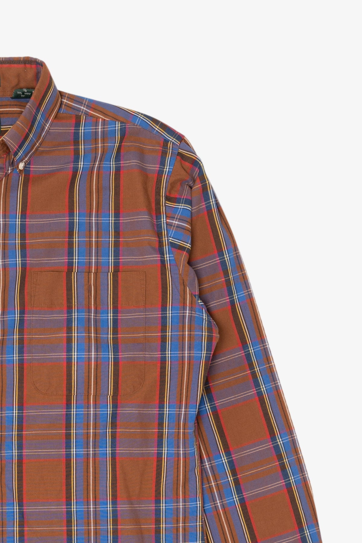 Vintage Brown Oakton Limited Plaid Button Up Shirt (1980s)