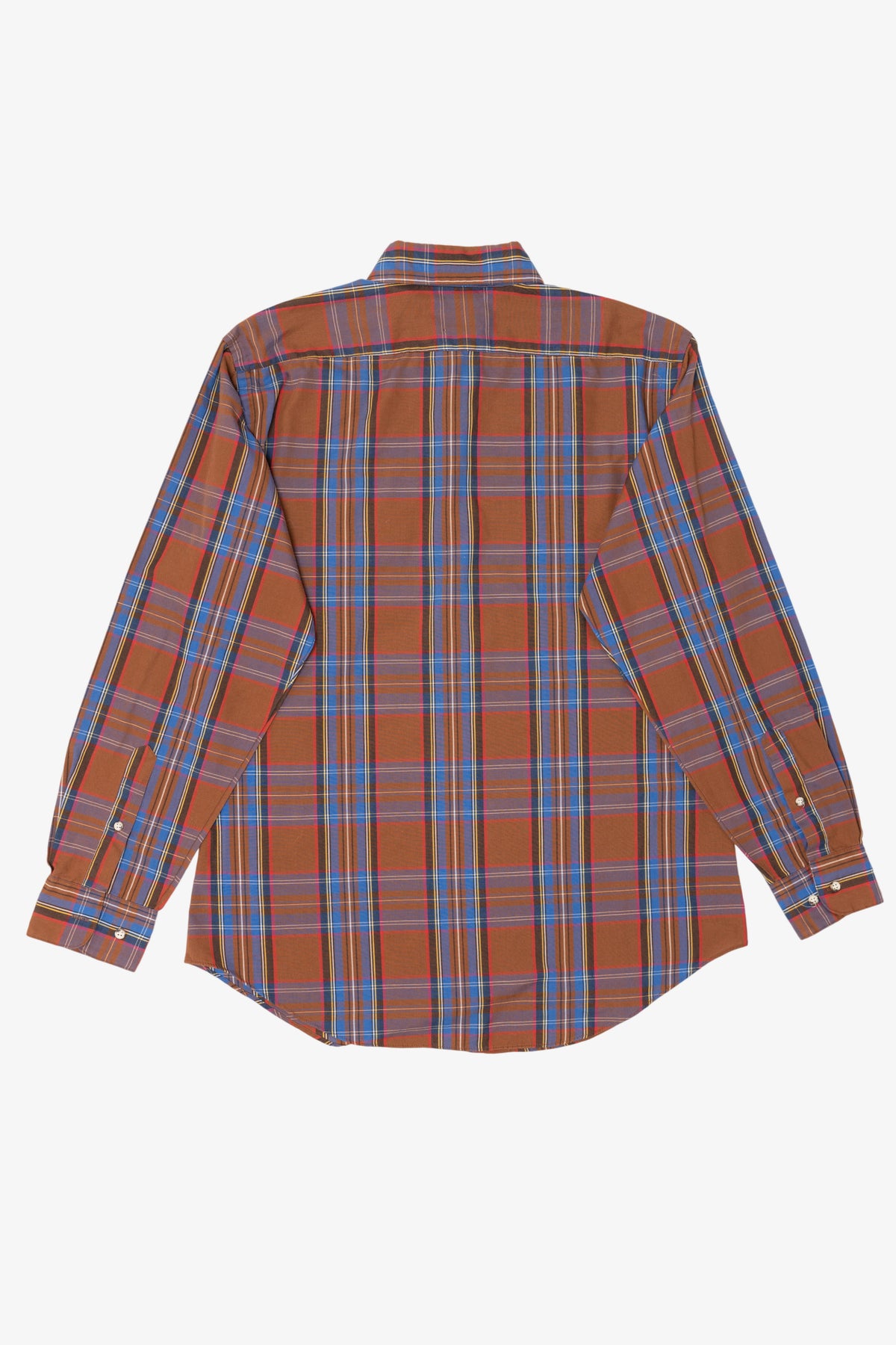 Vintage Brown Oakton Limited Plaid Button Up Shirt (1980s)