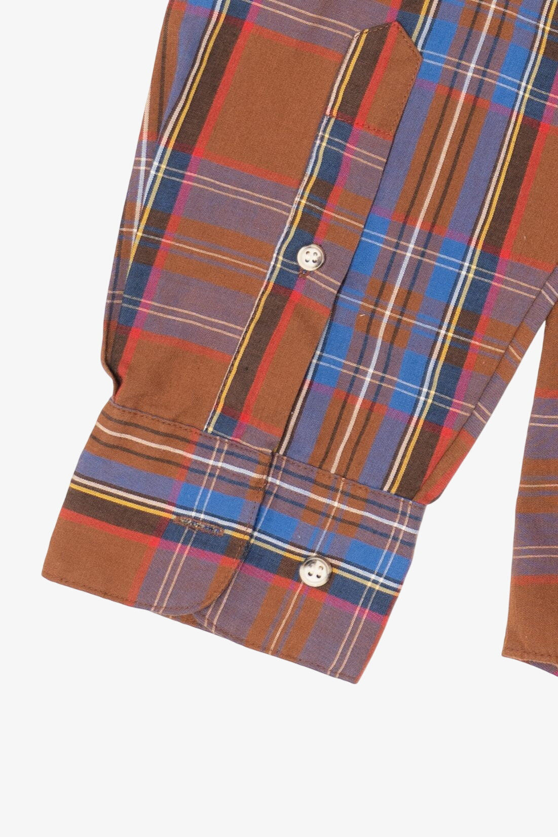 Vintage Brown Oakton Limited Plaid Button Up Shirt (1980s)