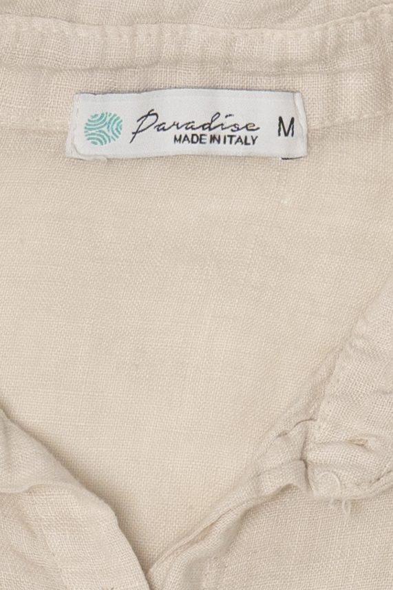 Vintage Paradise Linen Button Up Shirt (1990s)