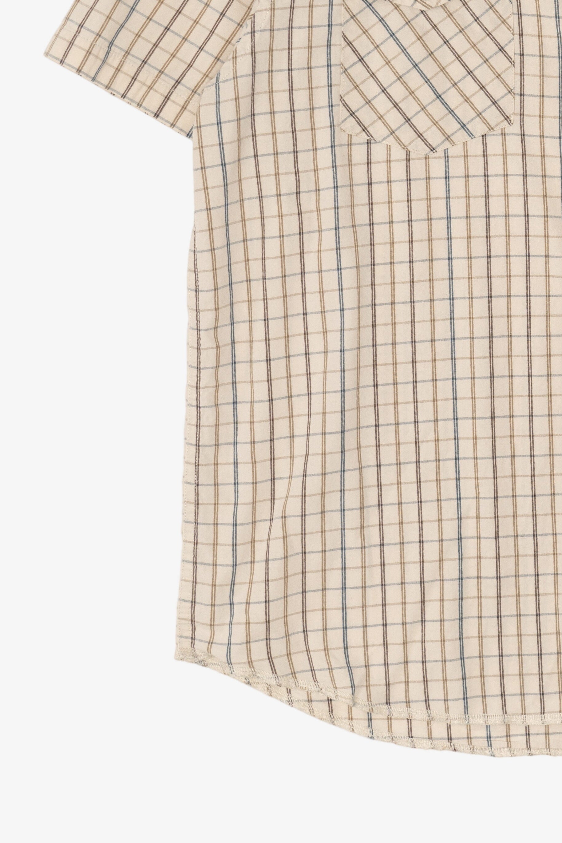 Beige Plaid Tony Hawk Button Up Shirt (2010s)