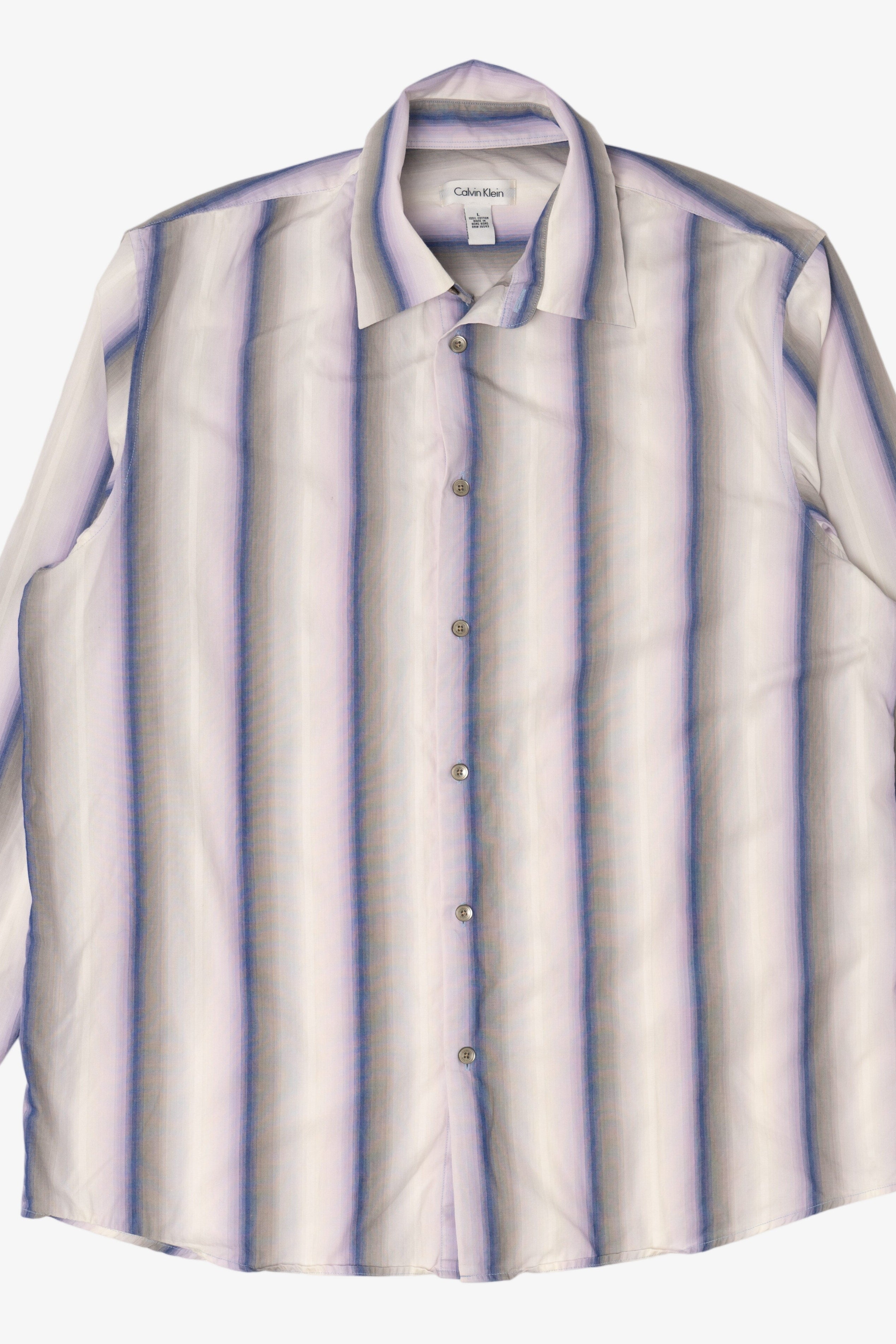 Vintage Striped Calvin Klein Button Up Shirt (1990s)