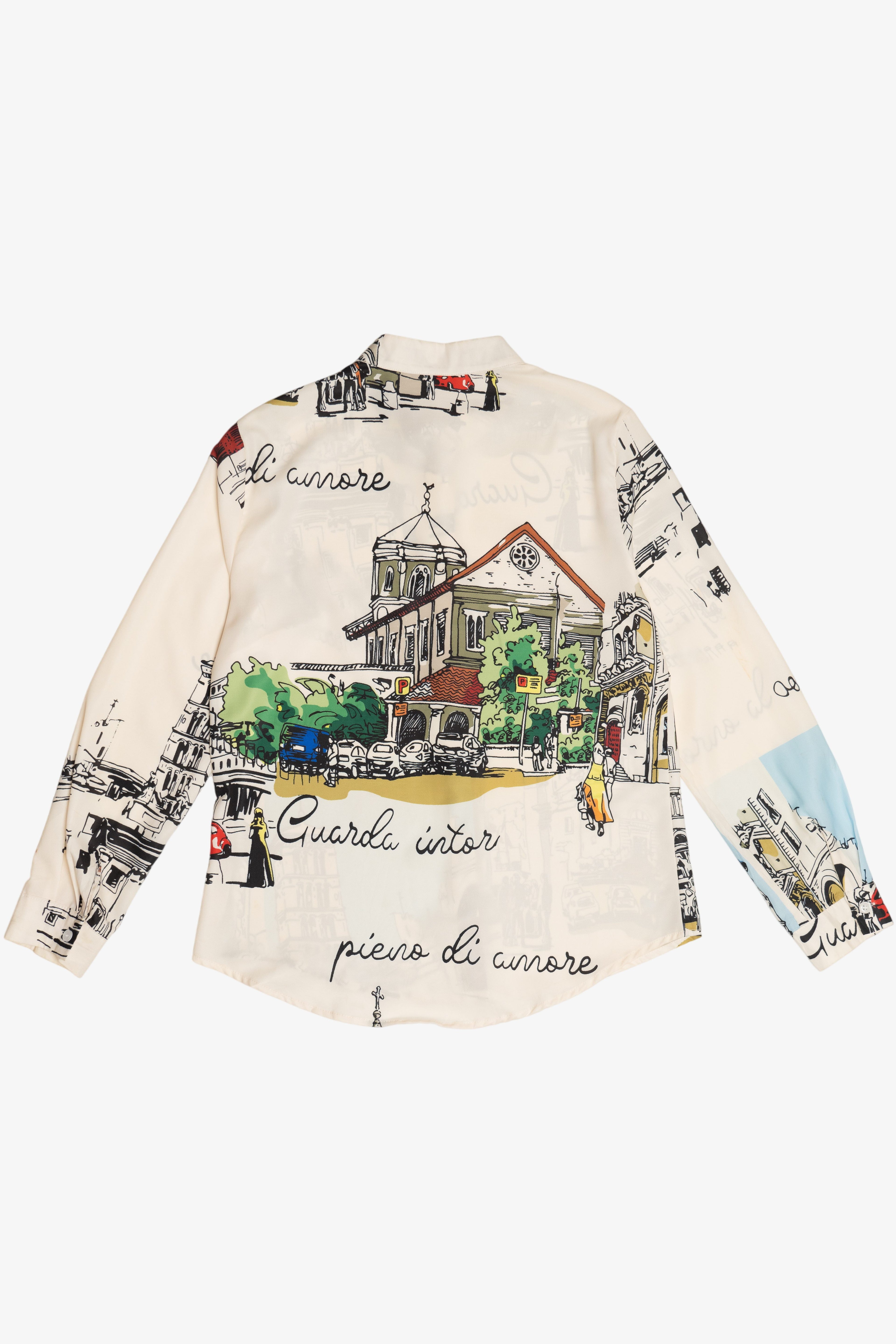 Shoe Girl European Illustration Print Shirt (2010s)