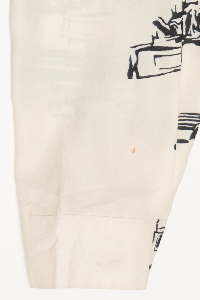 Shoe Girl European Illustration Print Shirt (2010s)