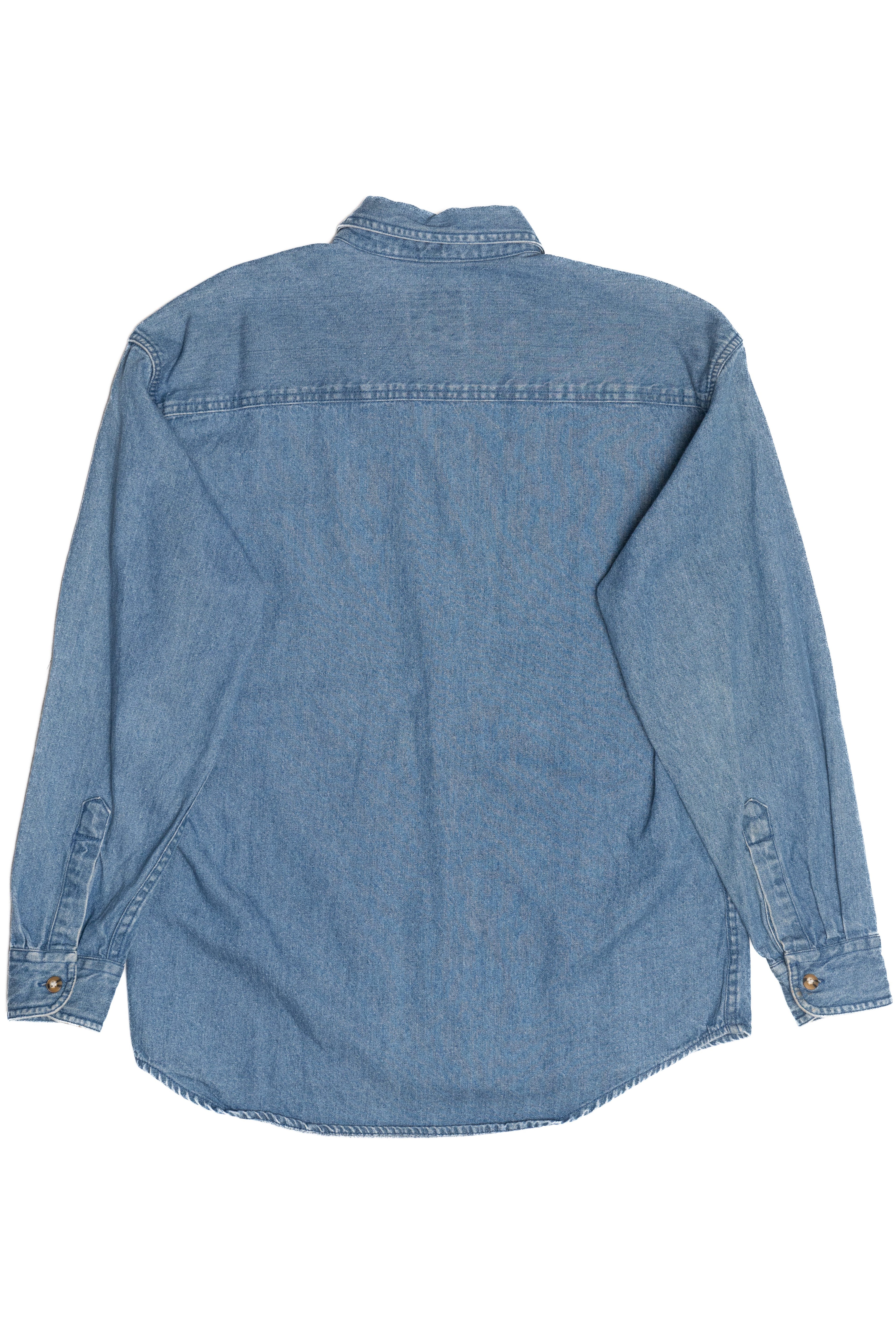 Vintage Sun Belt Denim Button Down Shirt (1990s)