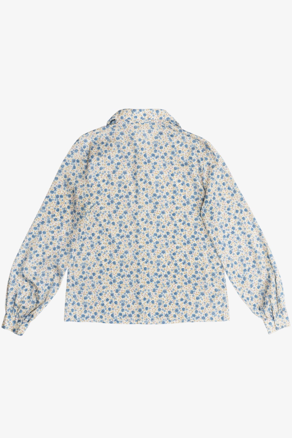 Vintage Floral Semi-Sheer Button Up Shirt (1990s)