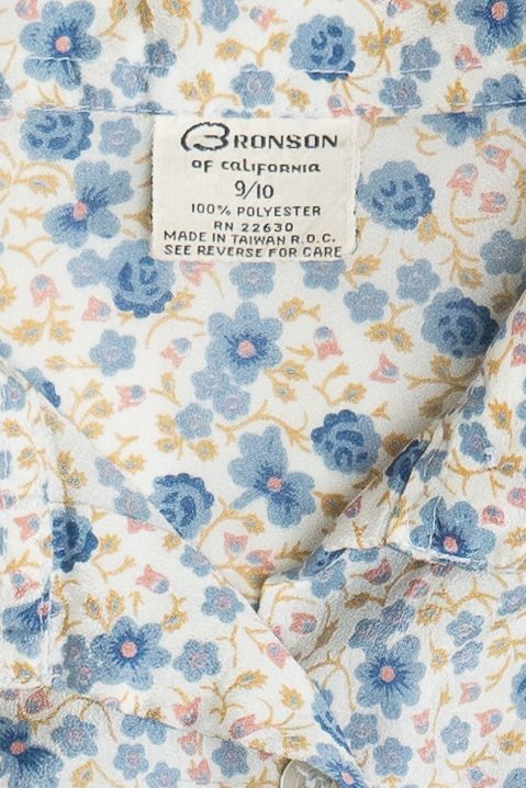 Vintage Floral Semi-Sheer Button Up Shirt (1990s)