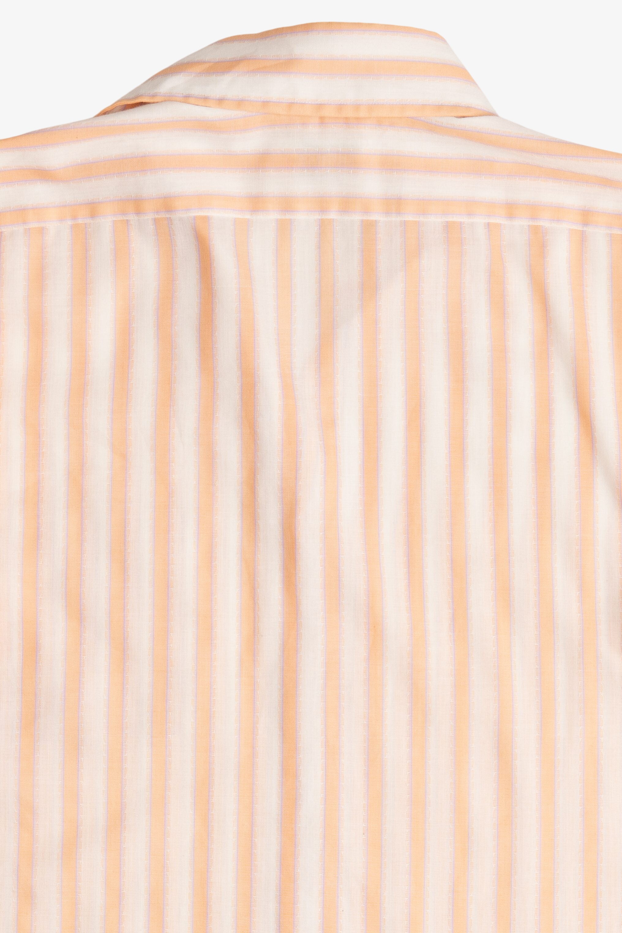 Vintage Andhurst Peach Striped Button Up Top (1980s)