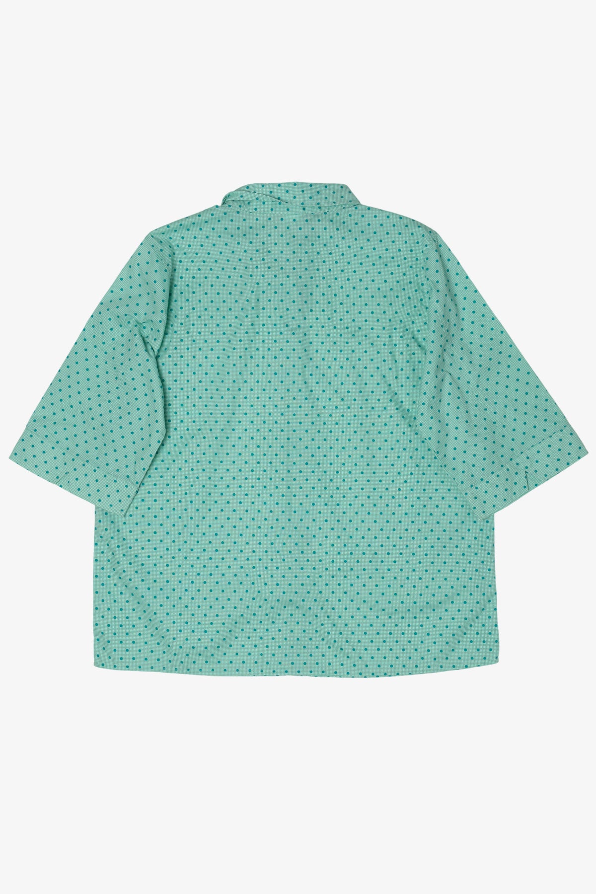 Vintage Teal Dotted Button Up Shirt (1990s)