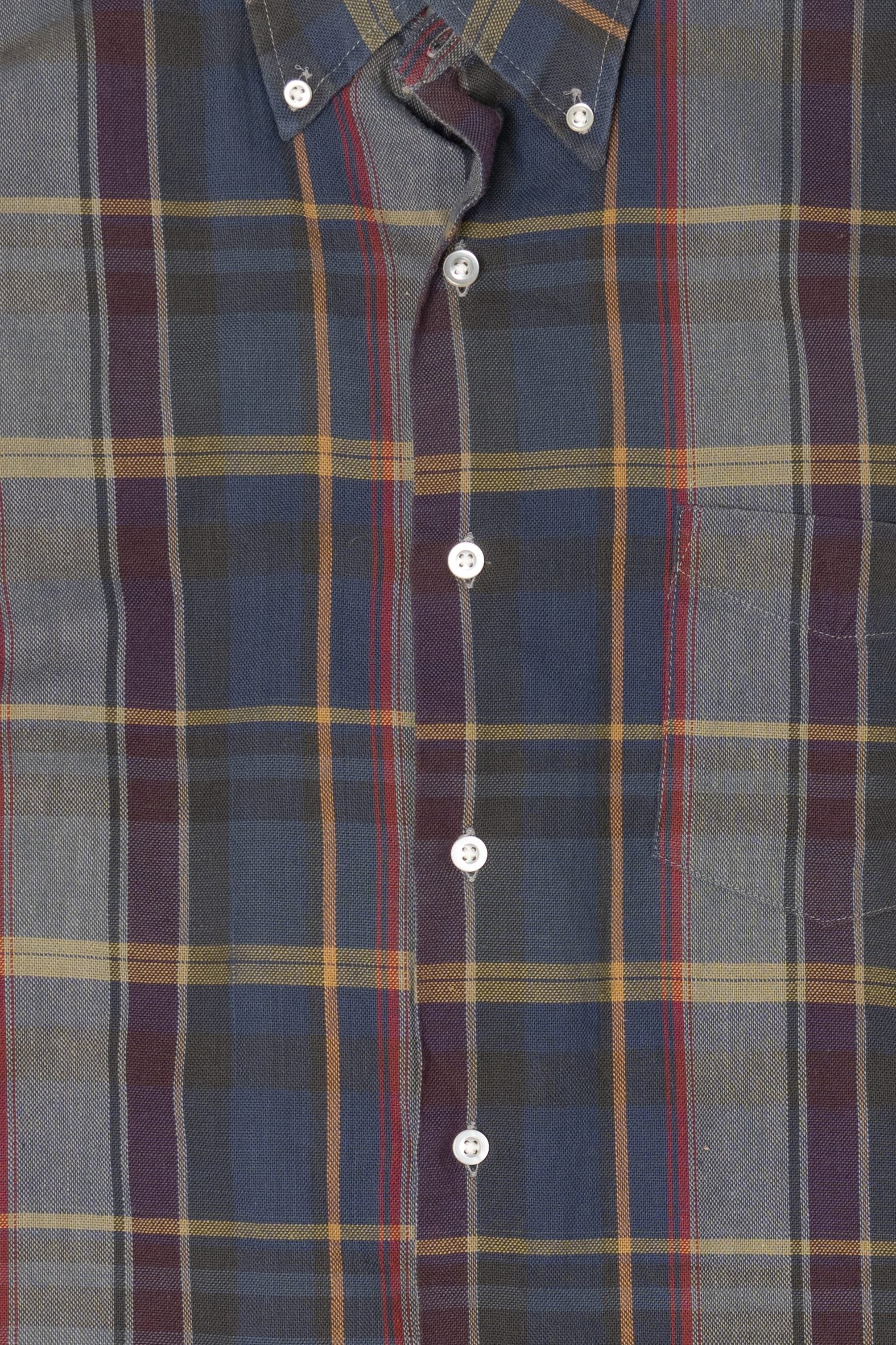 Vintage h.i.s Plaid Button Up Shirt (1990s)
