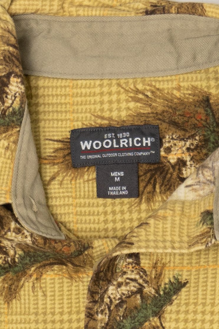 Vintage Woolrich Hunting Dog And Bird Elbow Pads Button Up Shirt (1990s)