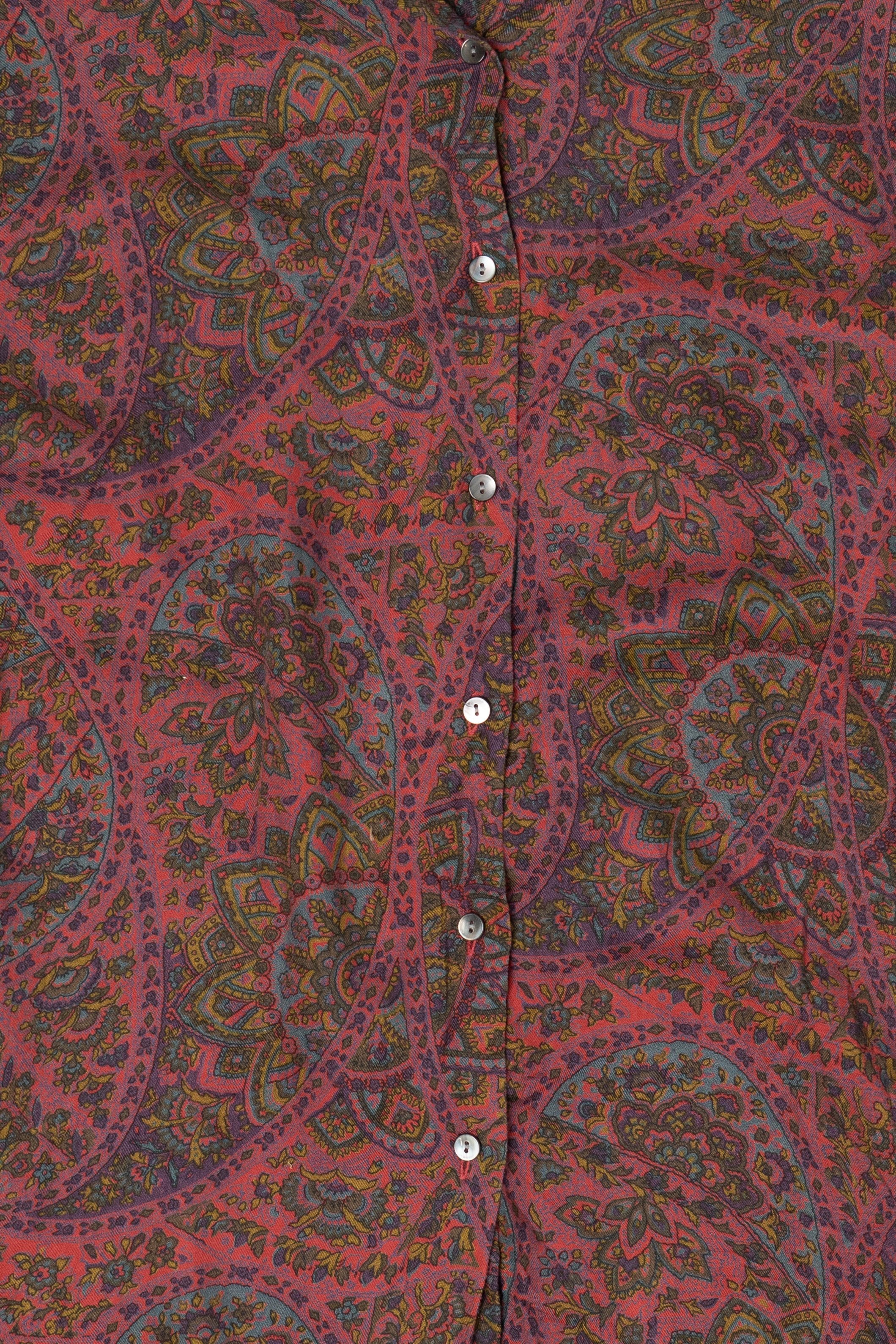 Vintage Psychedelic Paisley Gap Button Up Shirt (1990s)