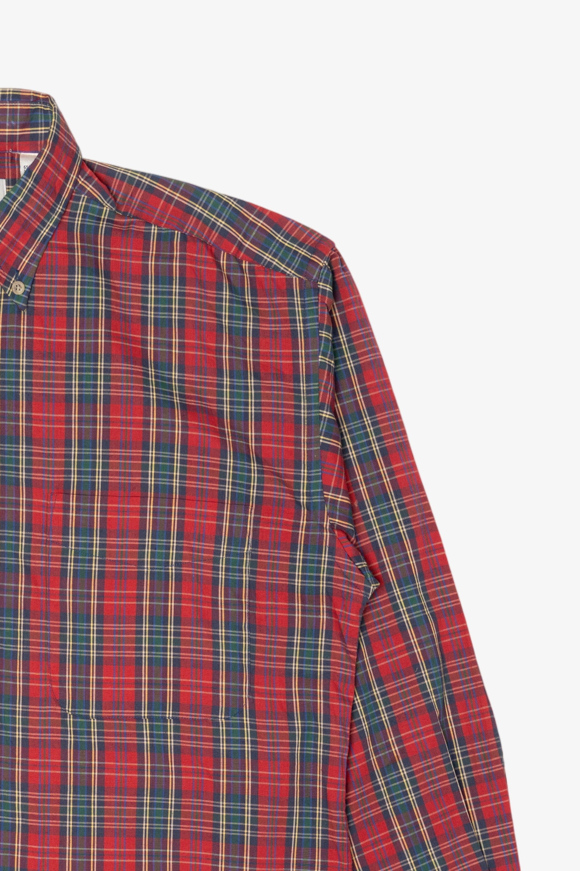 Vintage Red Plaid Tribute Button Up Shirt (1990s)