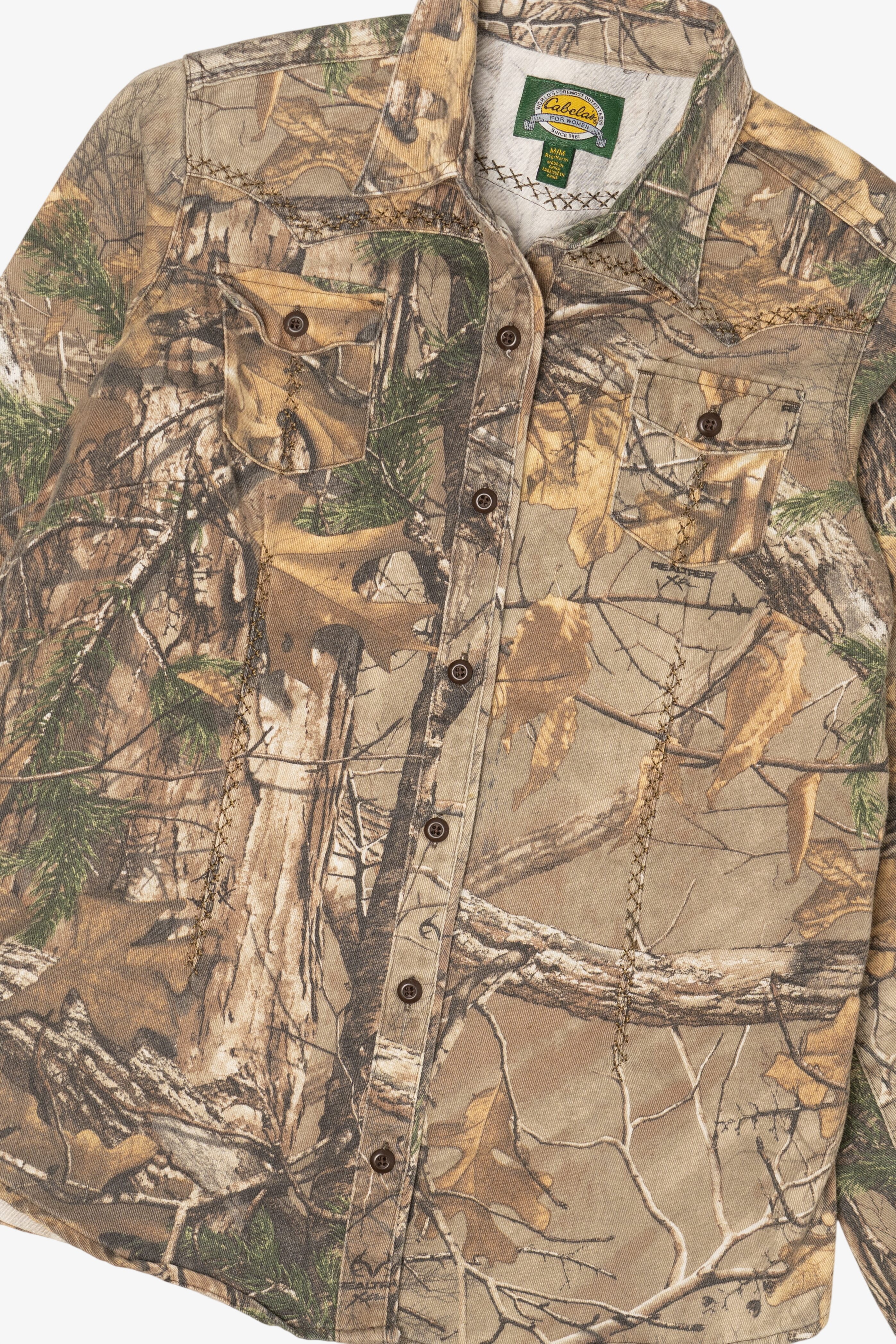 Vintage Cabela's Camouflage Button Up Shirt (1990s)