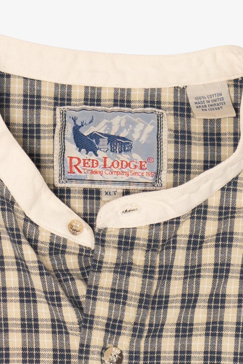 Vintage Checkered Red Lodge Button Up Shirt (1990s)