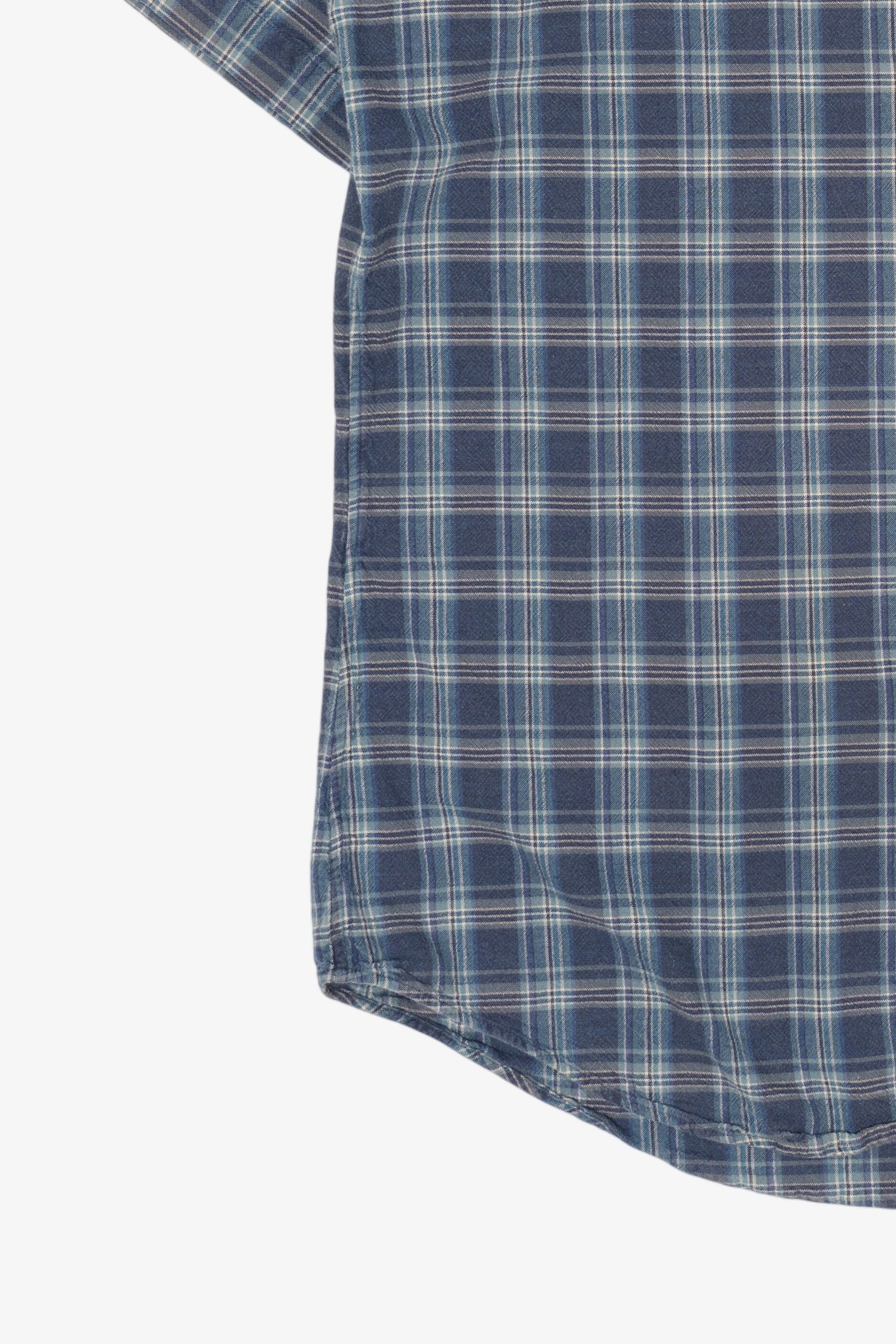Vintage Navy Blue Plaid Ralph Lauren Button Up Shirt (2000s)