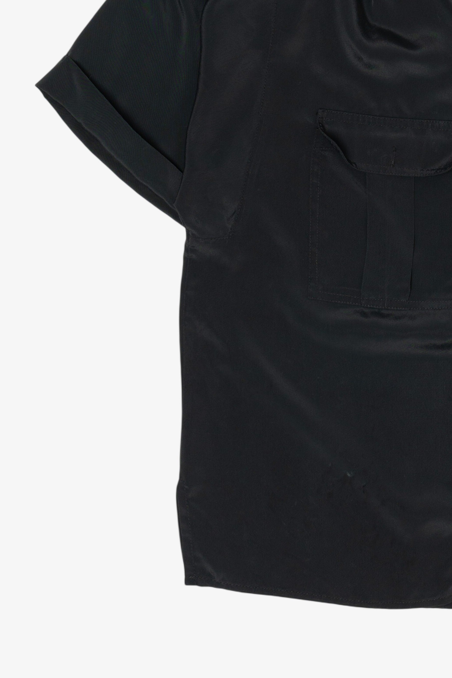 Vintage Black La Blouse Button Up Shirt (1980s)