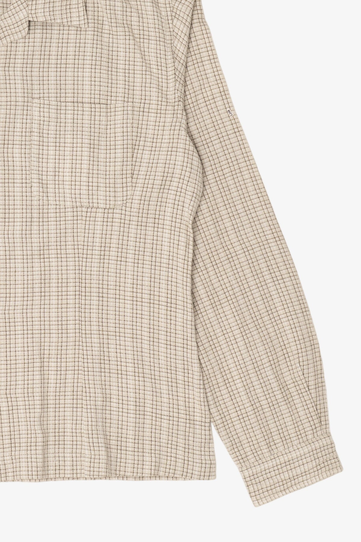 Vintage Beige Plaid Columbia Button Up Shirt (1990s)