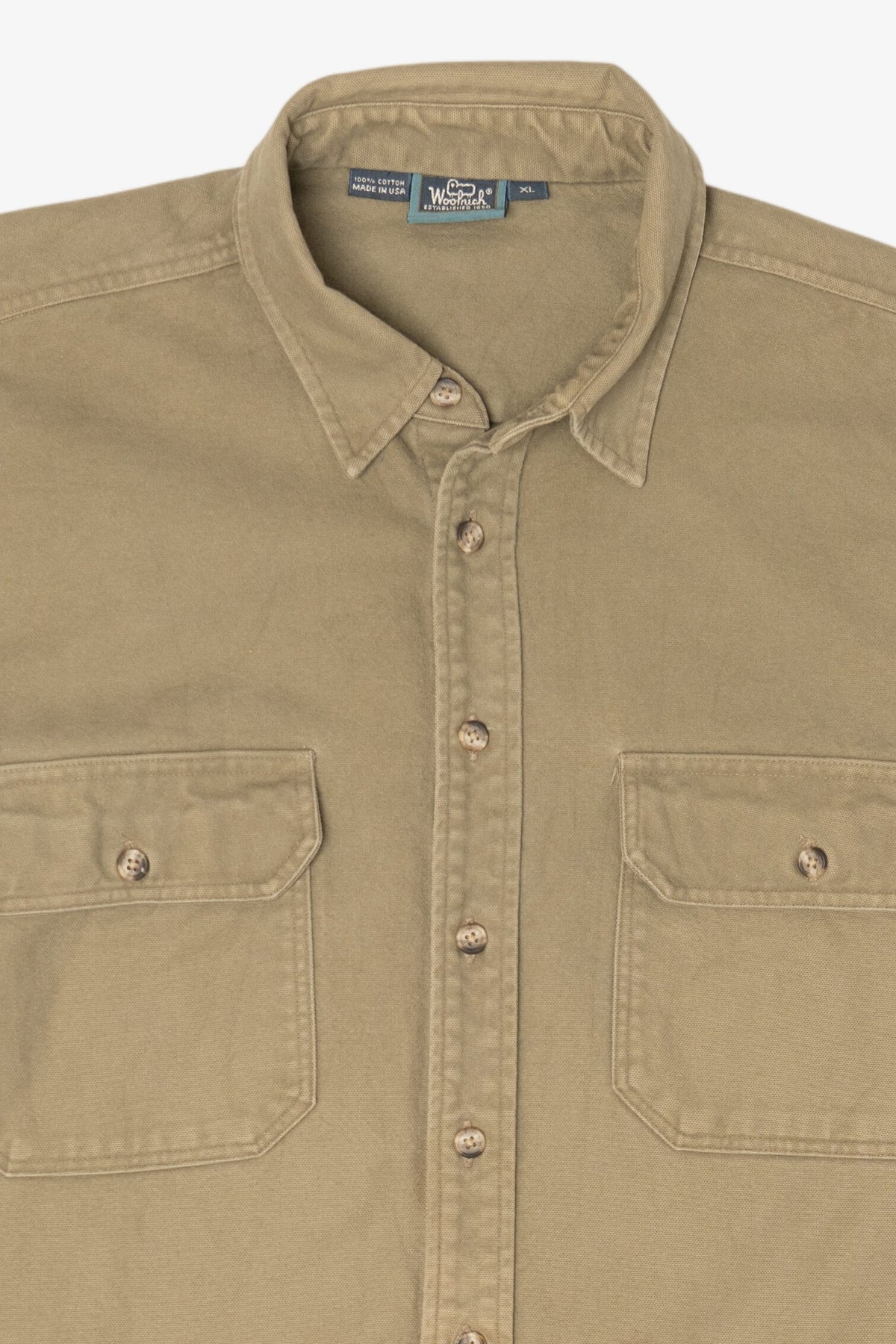 Vintage Khaki Woolrich Button Up Shirt (1990s)