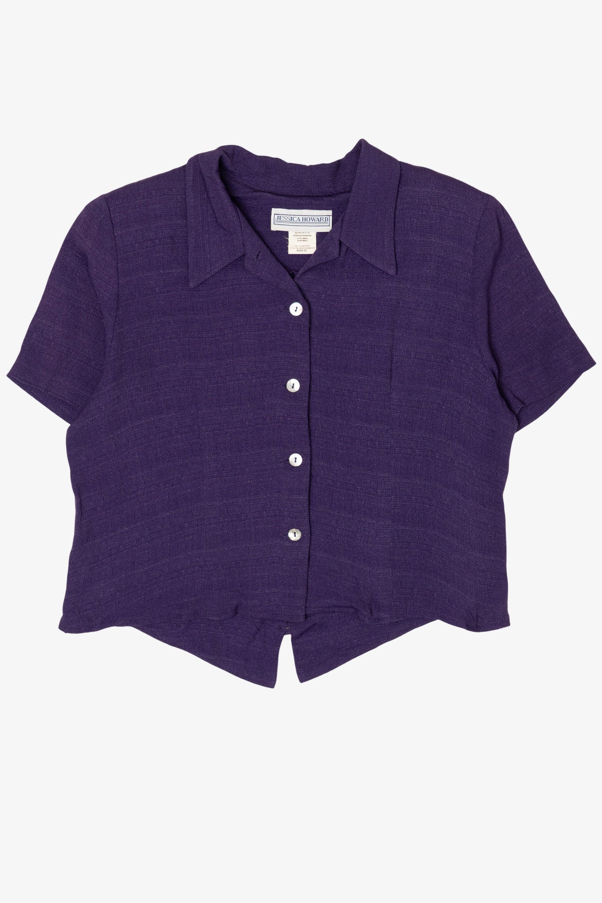 Vintage Purple Jessica Howard Button Up Shirt (1980s)