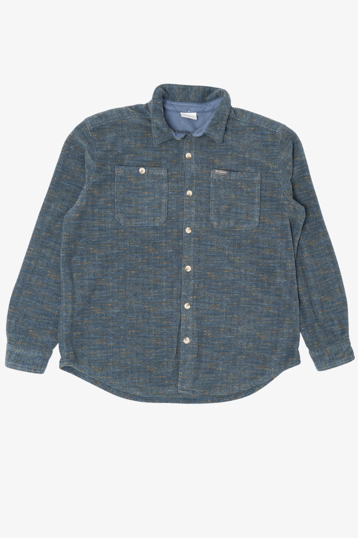 Vintage Dark Blue Columbia Button Up Flannel Shirt (2000s)