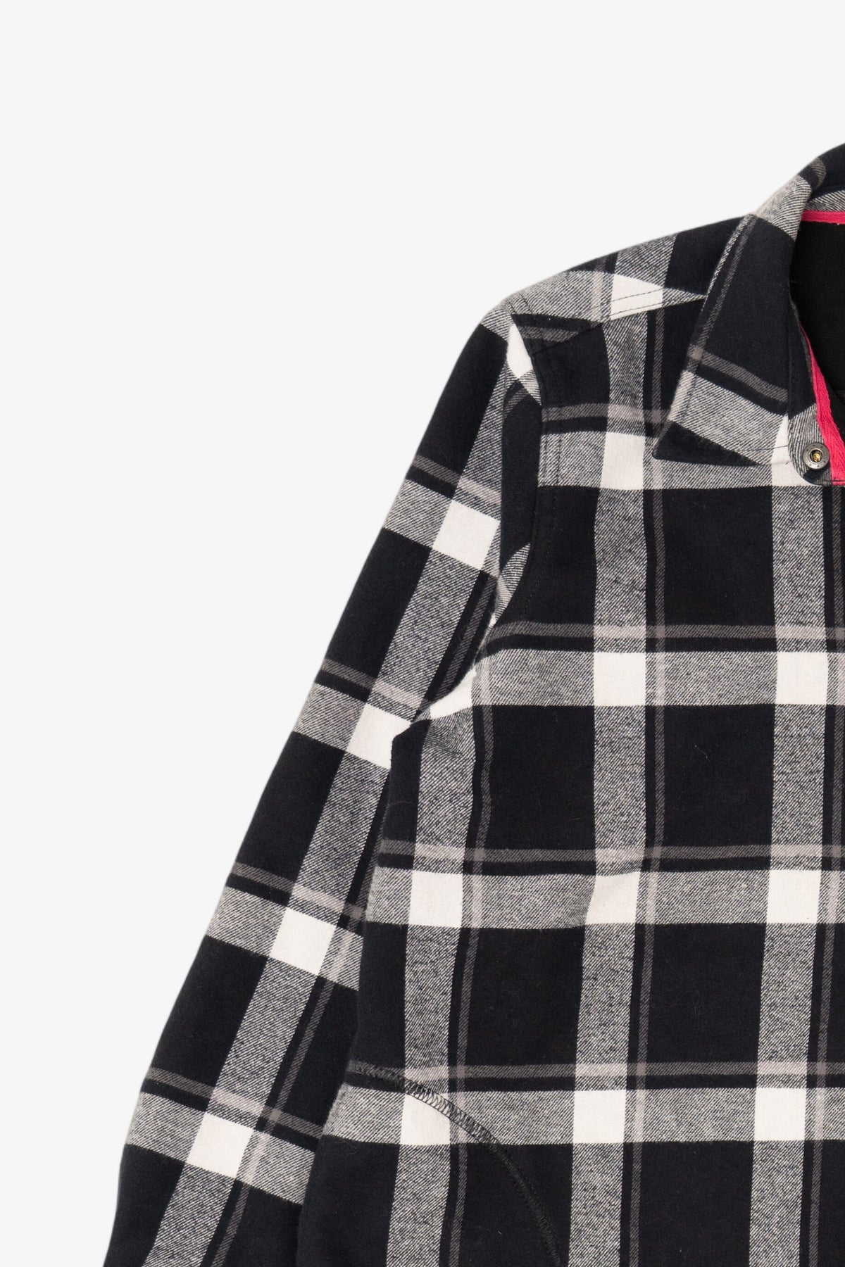 Black And White Plaid Orvis Button Up Flannel Shirt (2010s)