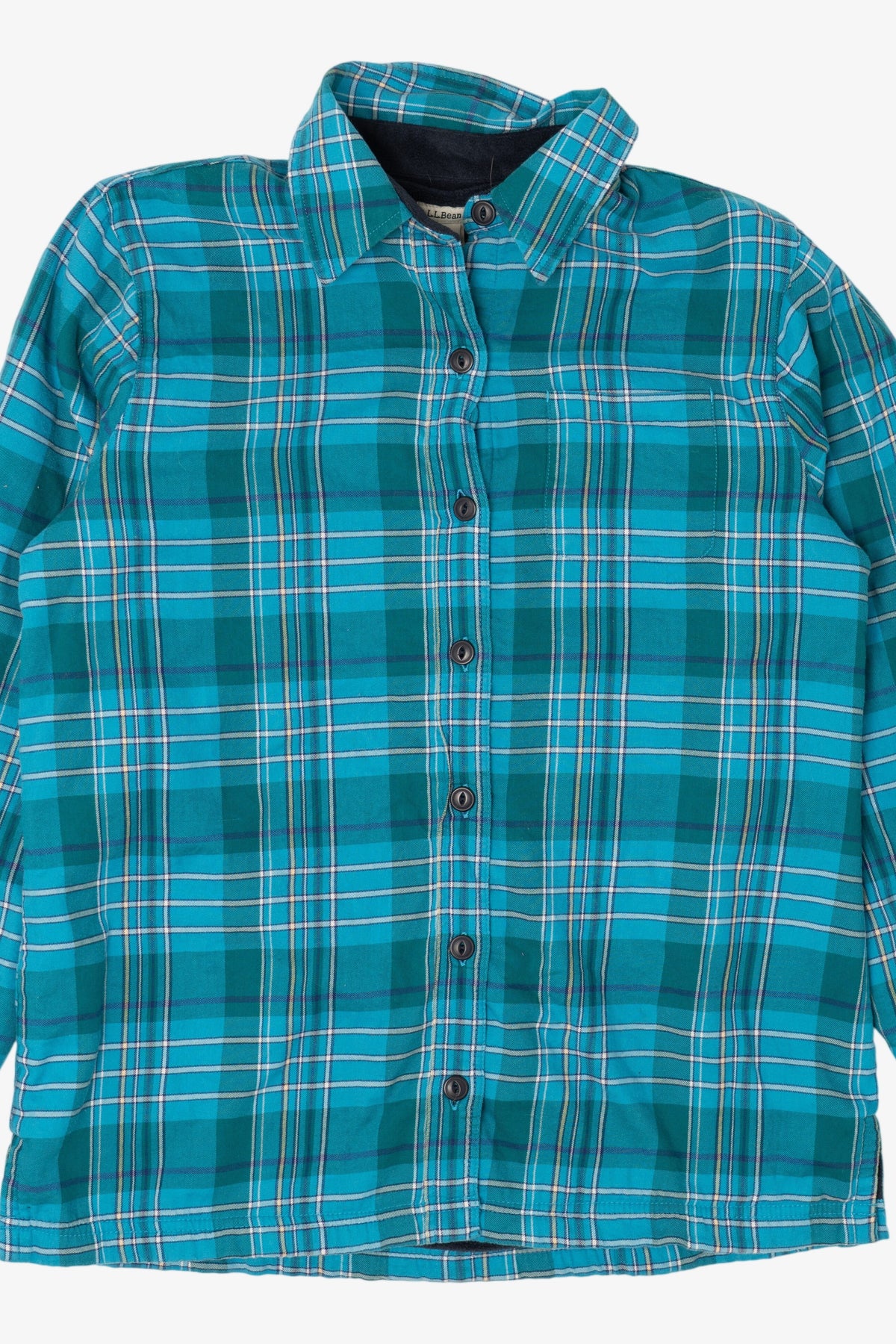 Teal L.L. Bean Button Up Flannel Shirt (2010s)