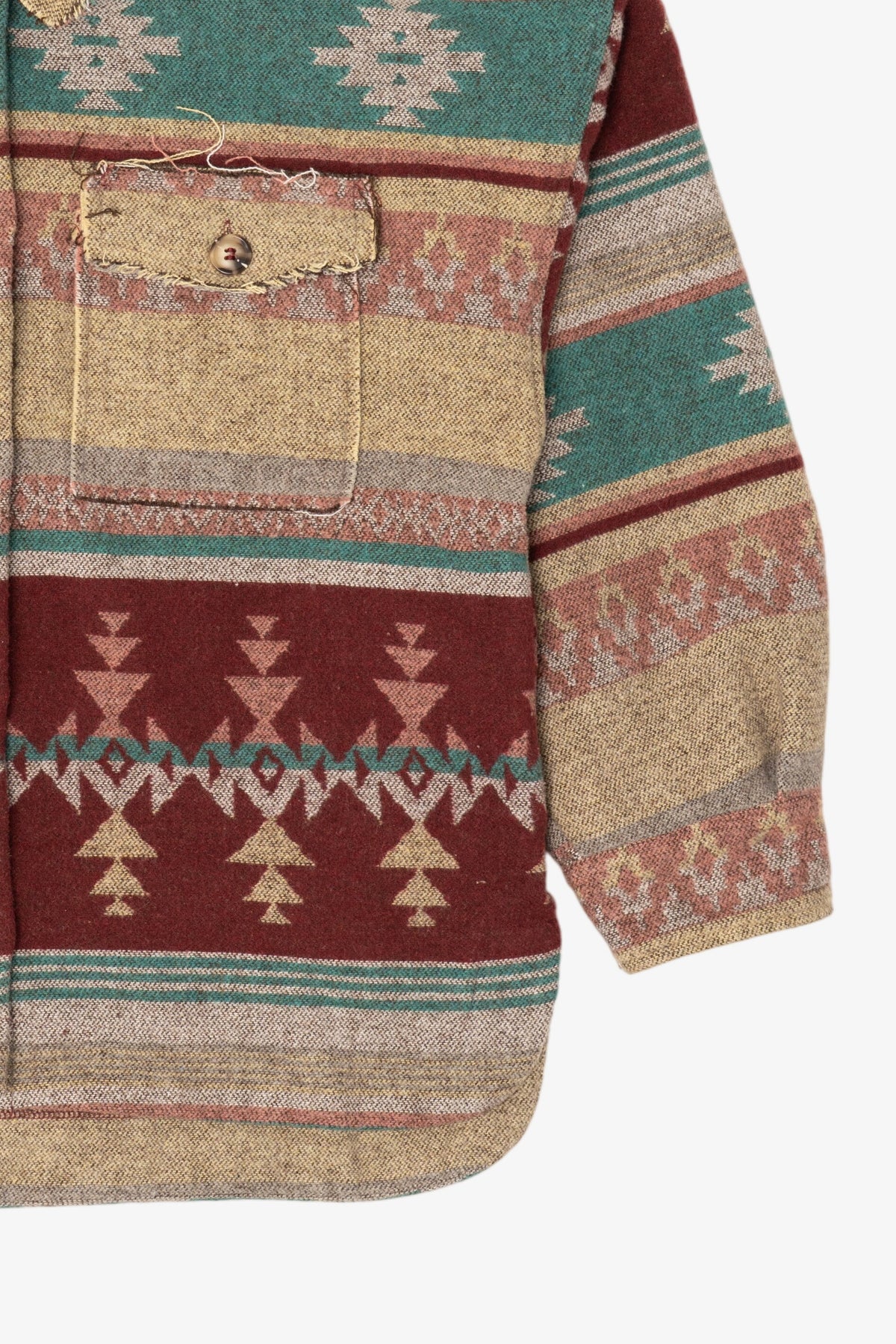 New In Aztec Southwestern Pattern Button Up Jacket (2020s)