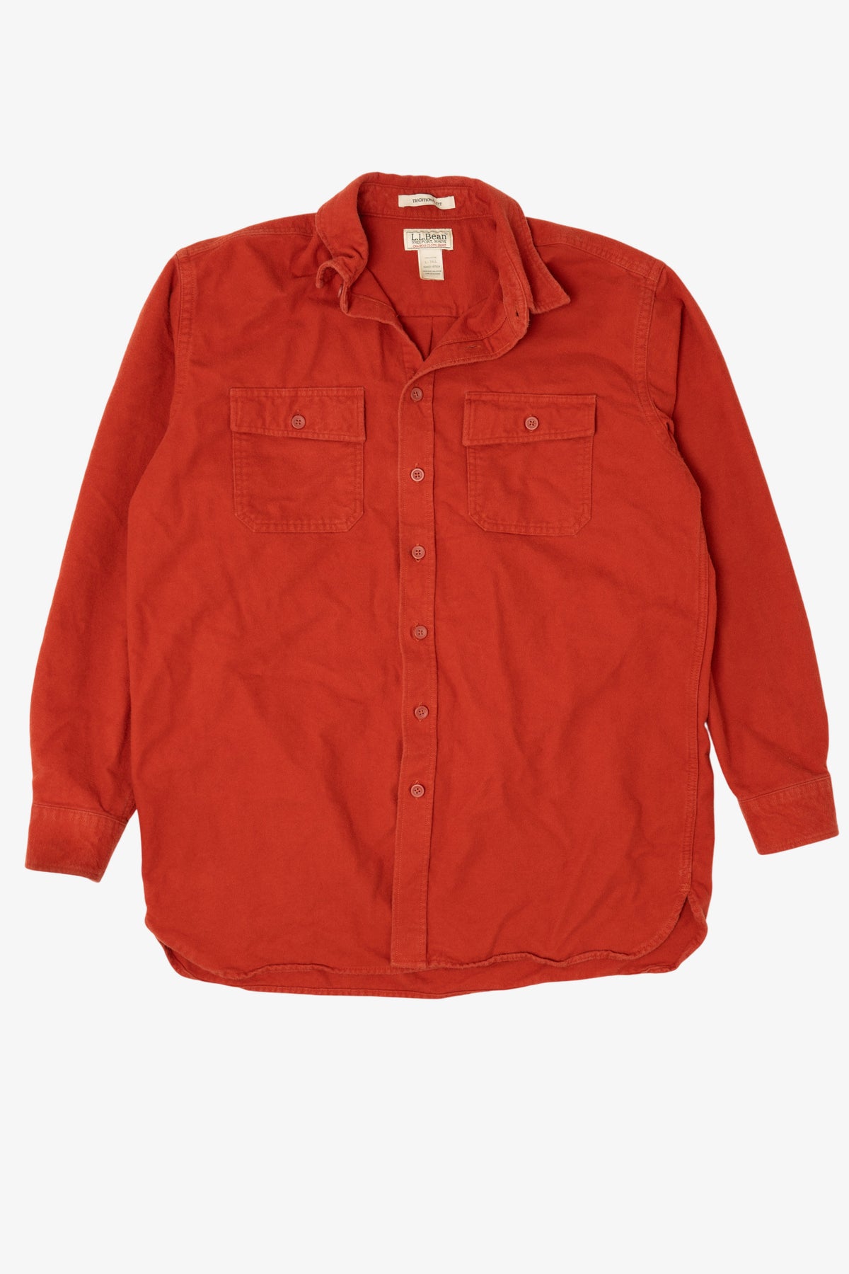 Vintage Red L.L. Bean Button Up Flannel Shirt (1990s)