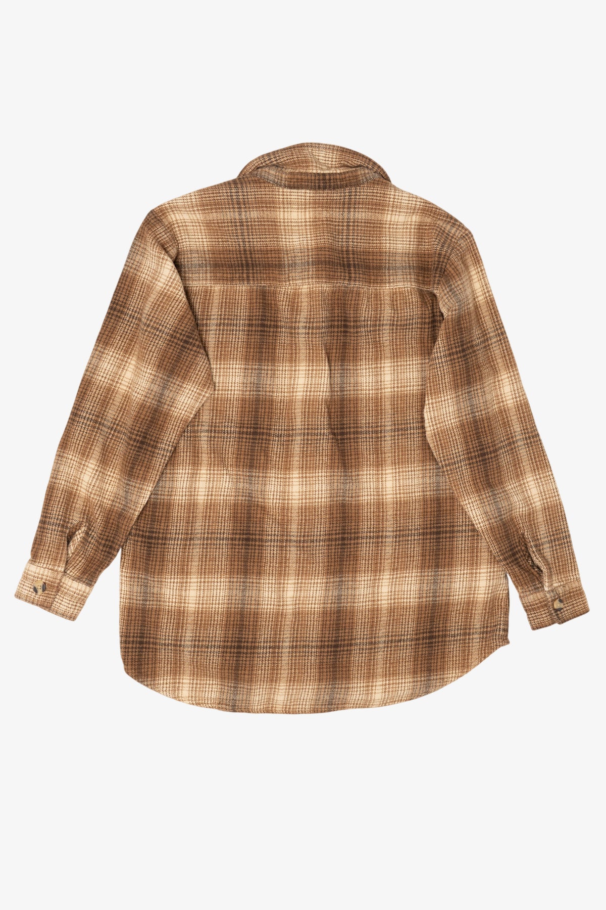 Brown Plaid Beachlunch Lounge Button Up Shirt (2010s)