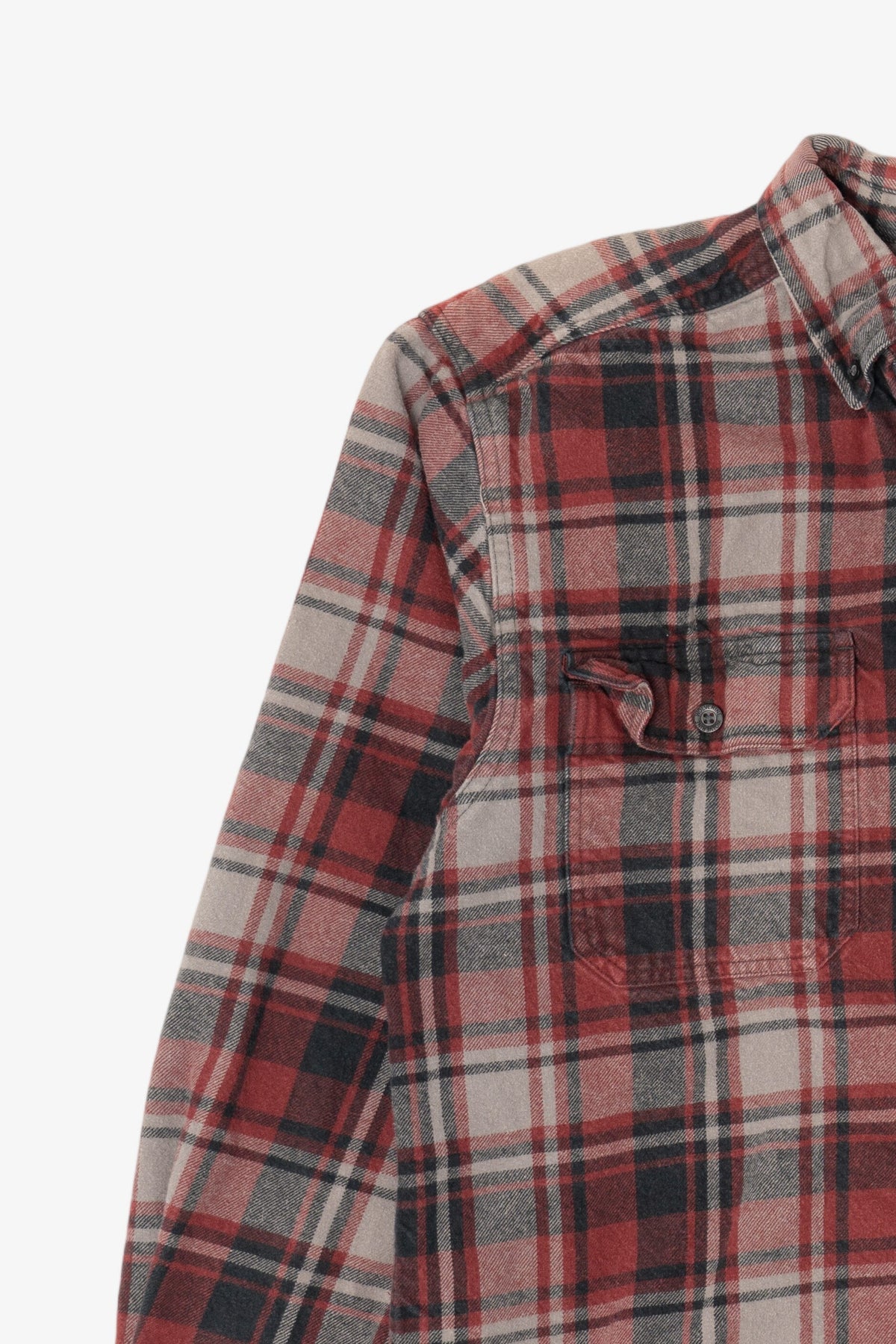 Burgundy Plaid Wolverine Button Up Shirt (2010s)