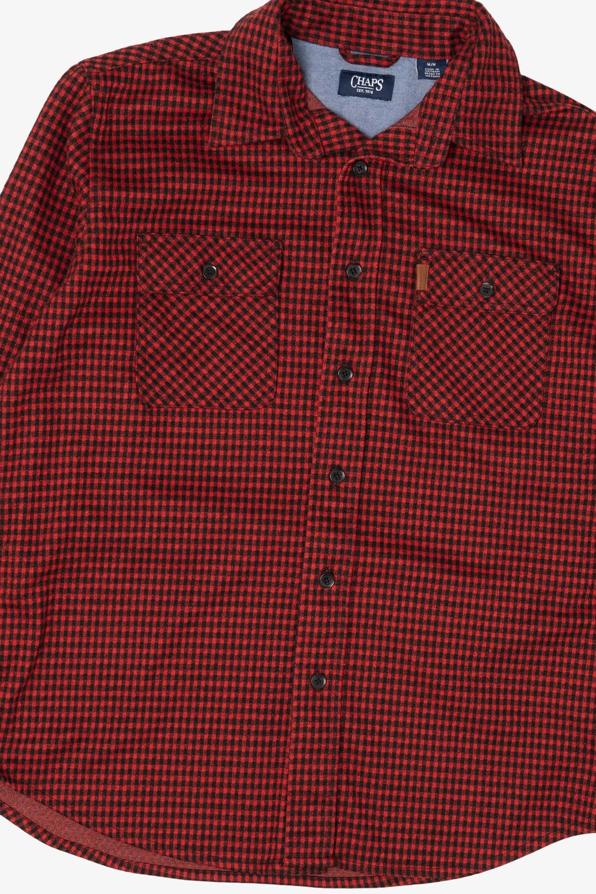 Red Plaid Chaps Button Up Shirt (2010s)