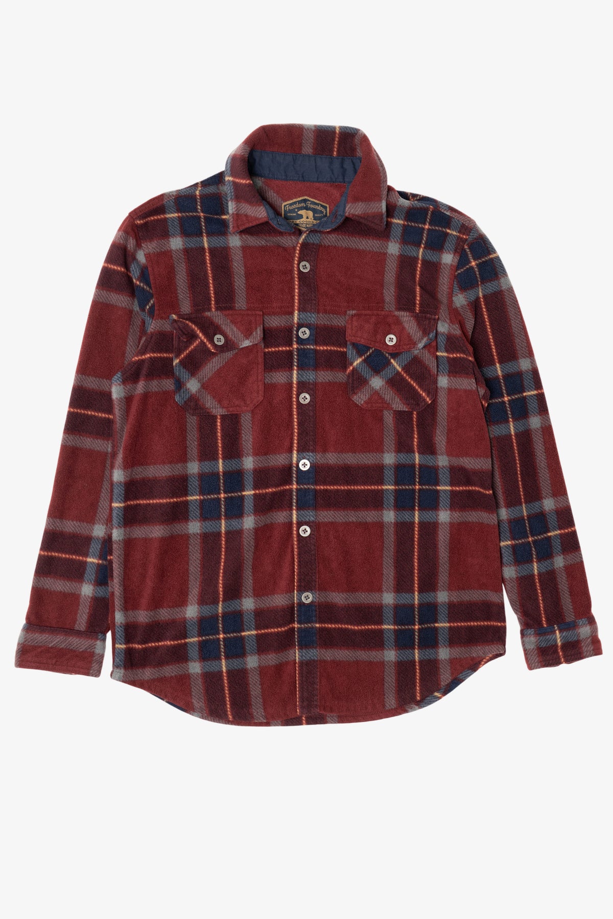 Burgundy Plaid Freedom Foundry Button Up Shirt (2010s)