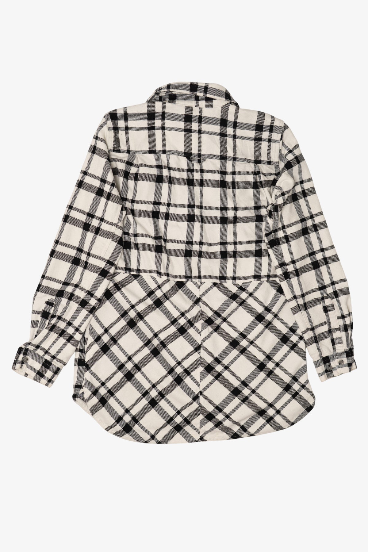 Black And White Plaid Duluth Trading Co. Button Up Shirt (2010s)