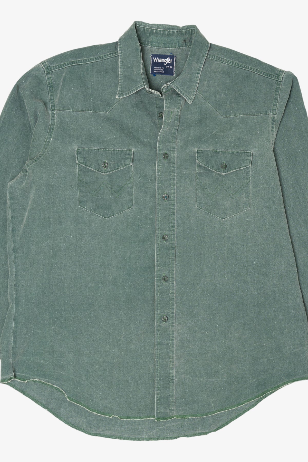 Vintage Army Green Wrangler Button Up Shirt (1990s)